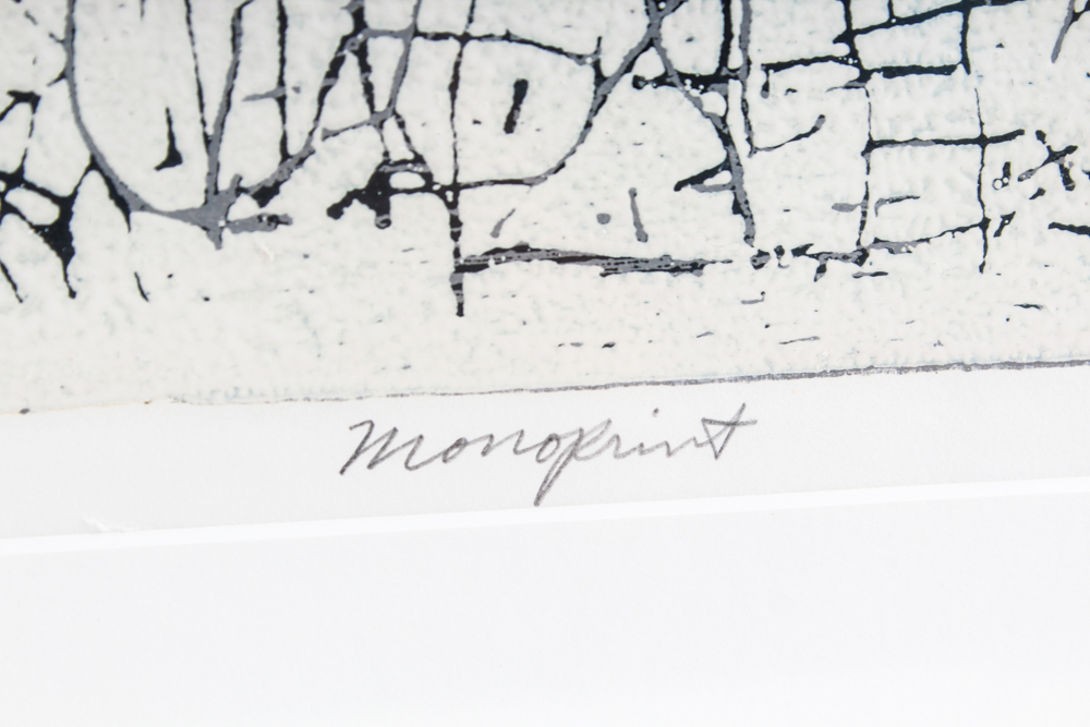 Benny Peace Monoprint "Tablet II #2"