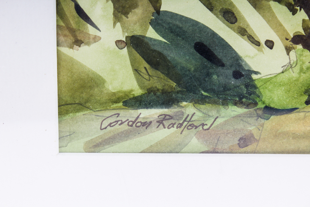 Gordon Radford Watercolor of Mountain Stream