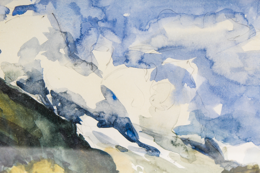 Gordon Radford Watercolor of Mountain Stream