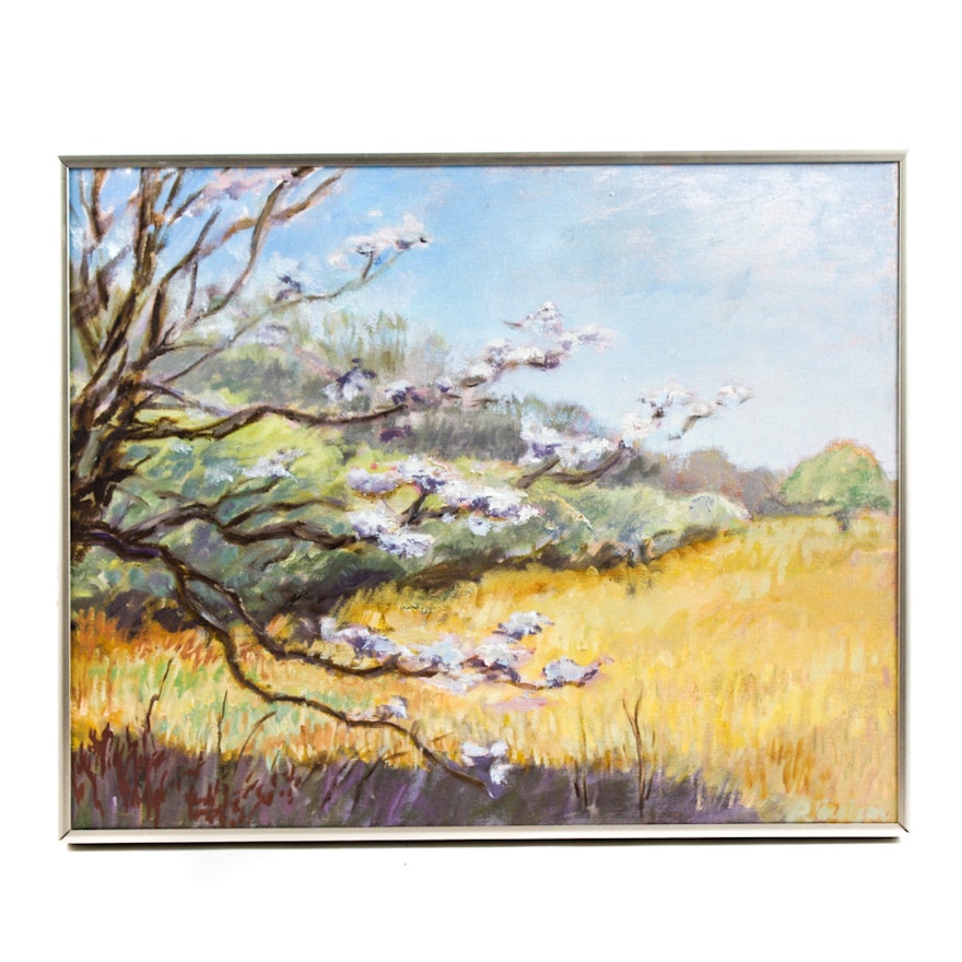 Patricia Jacobsen Oil on Canvas "Flowering Tree"