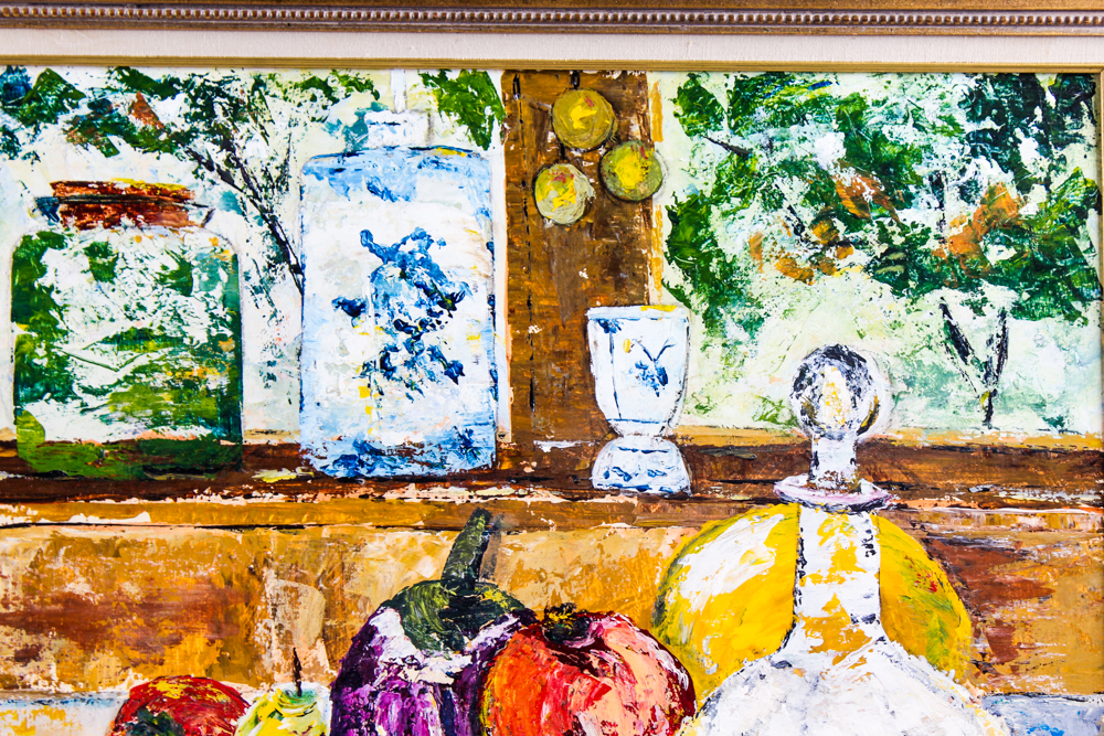 Liz Neumann Oil on Board Impressionistic Still Life