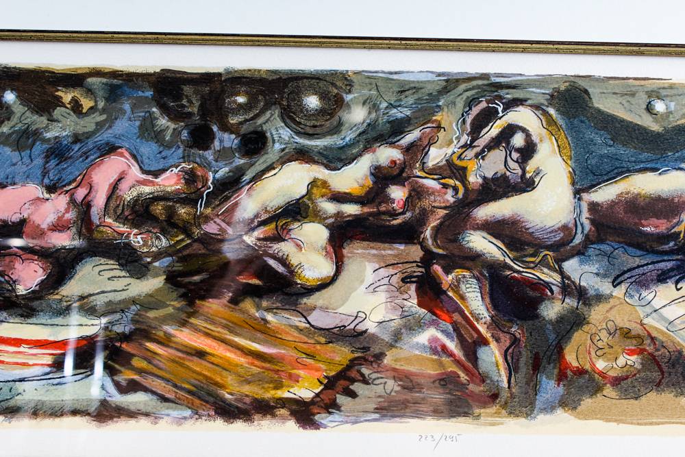 Avinoam Kosowsky Limited Edition Color Lithograph "Study III - Brown"