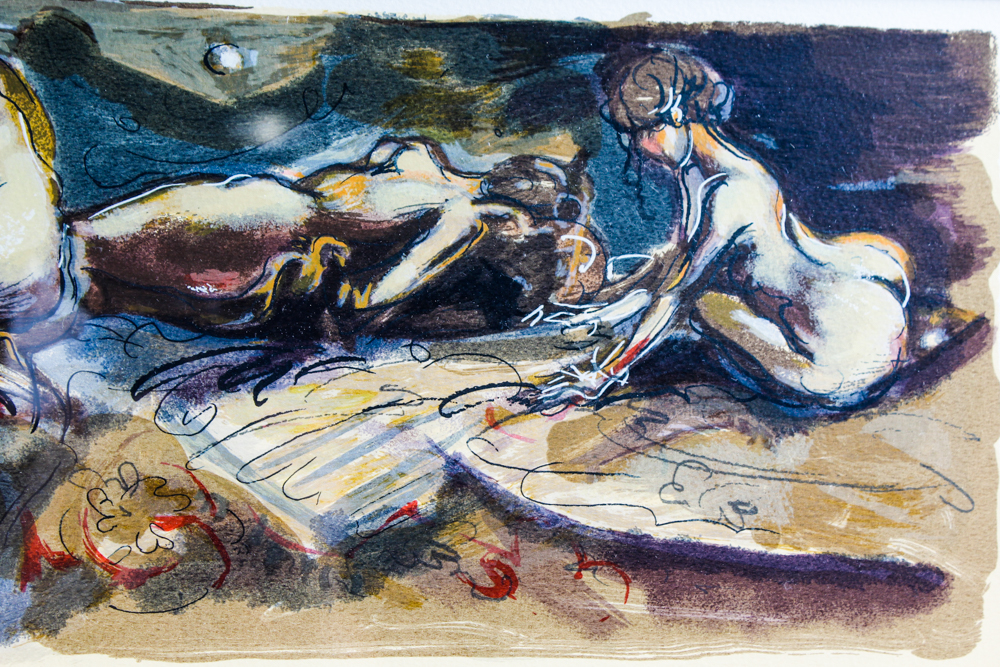 Avinoam Kosowsky Limited Edition Color Lithograph "Study III - Brown"