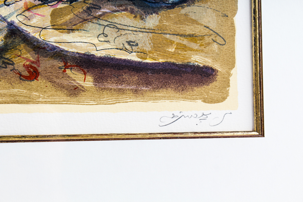 Avinoam Kosowsky Limited Edition Color Lithograph "Study III - Brown"