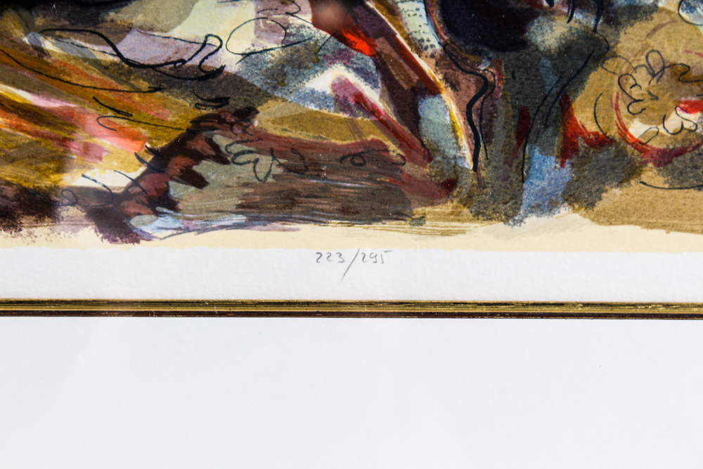 Avinoam Kosowsky Limited Edition Color Lithograph "Study III - Brown"