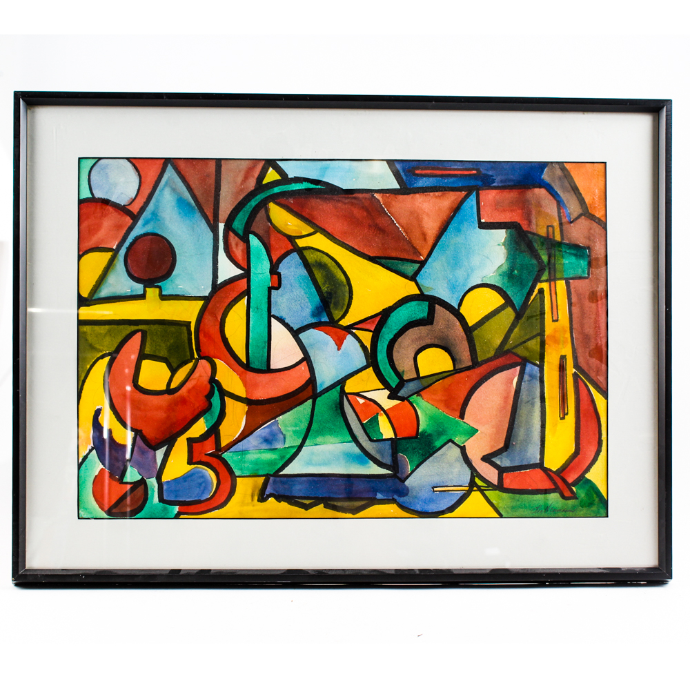 Liz Neumann Abstract Watercolor