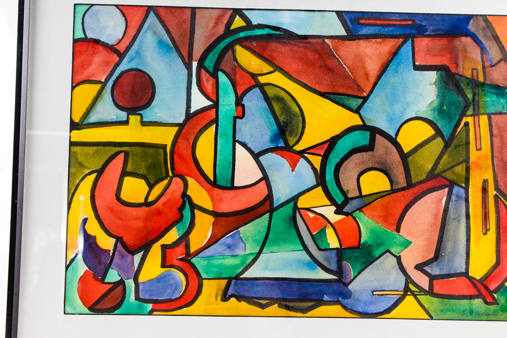 Liz Neumann Abstract Watercolor