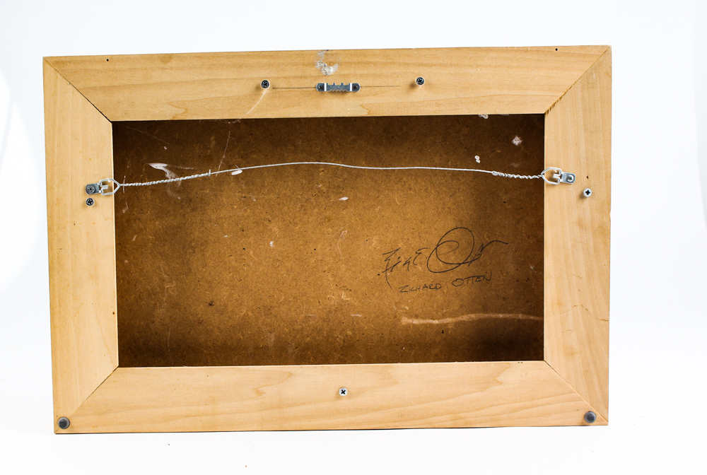 Richard Otten Oil on Board Foggy Landscape