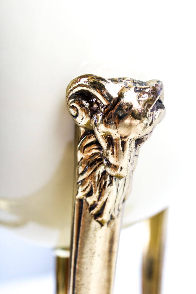 Ceramic and Brass Table Lamp