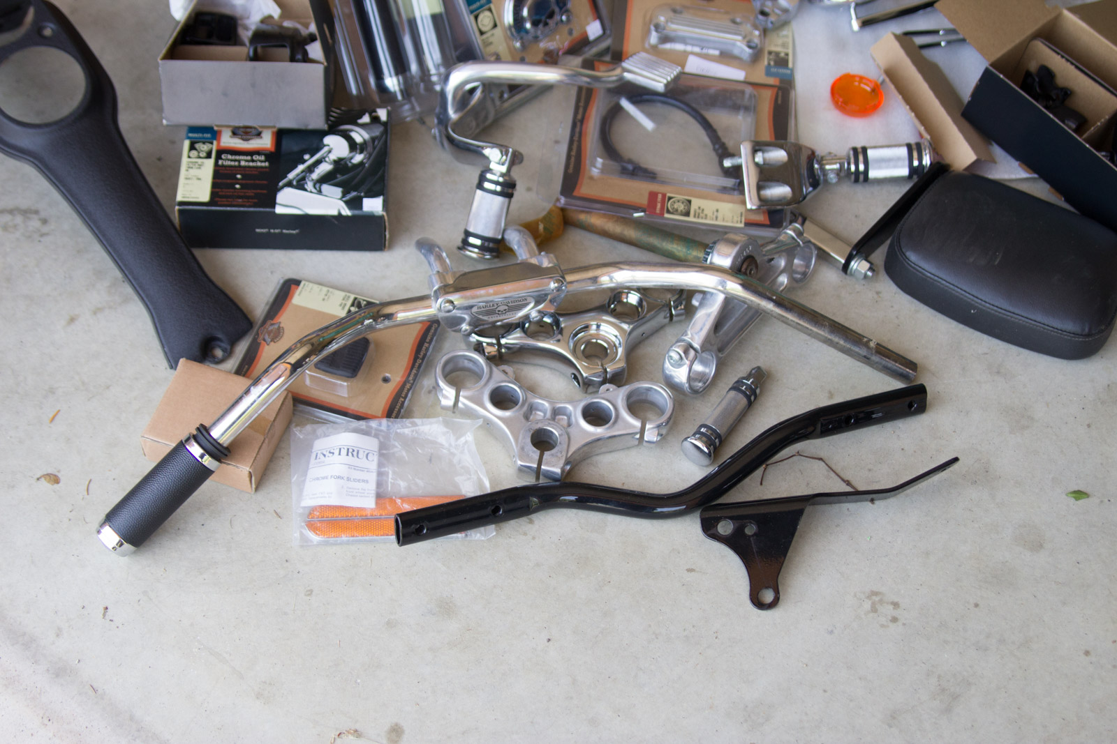 Harley-Davidson Motorcycle Parts Assortment