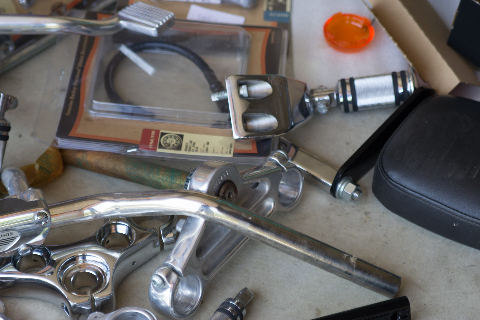 Harley-Davidson Motorcycle Parts Assortment