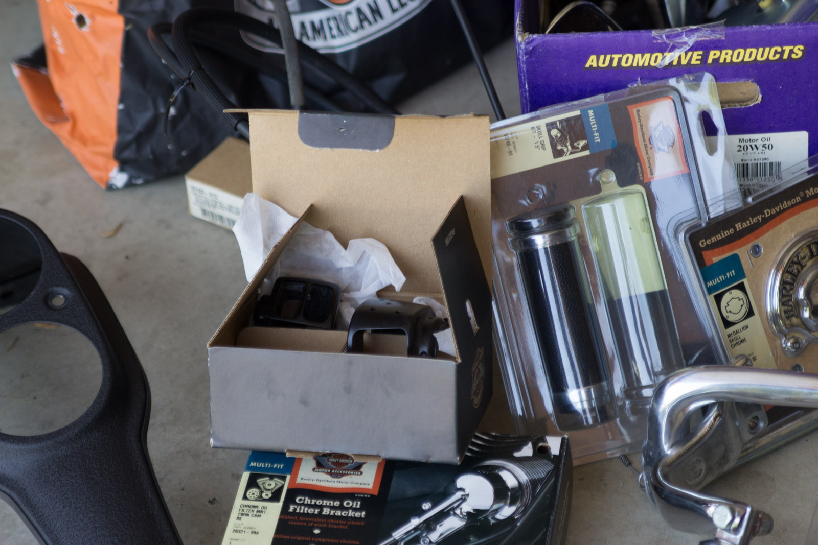 Harley-Davidson Motorcycle Parts Assortment