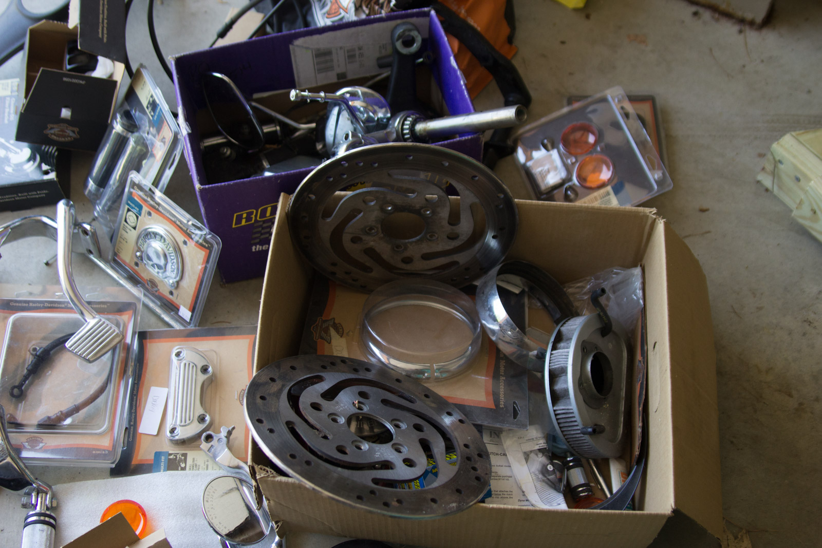 Harley-Davidson Motorcycle Parts Assortment