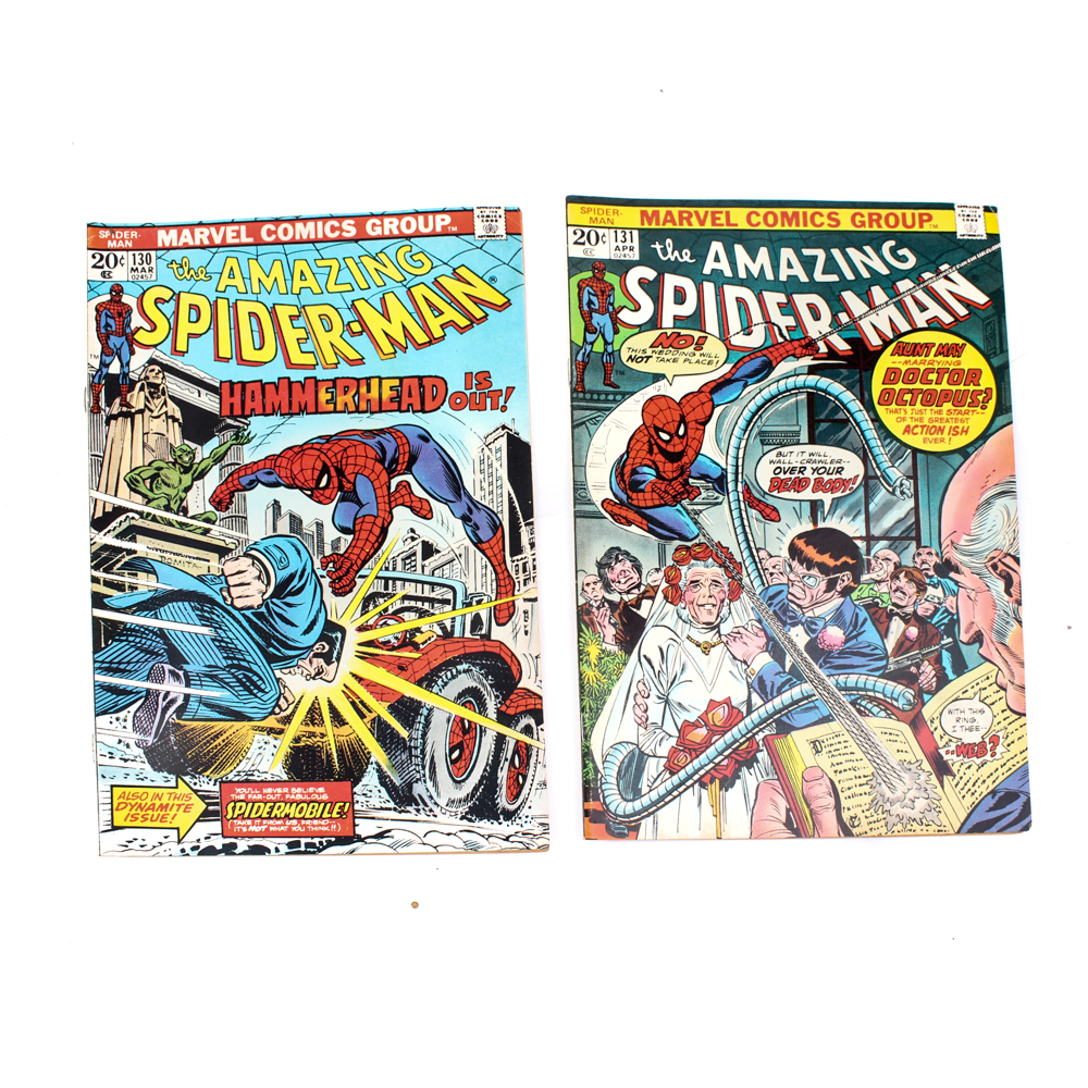 1974 "The Amazing Spider-Man" Marvel Comic Books