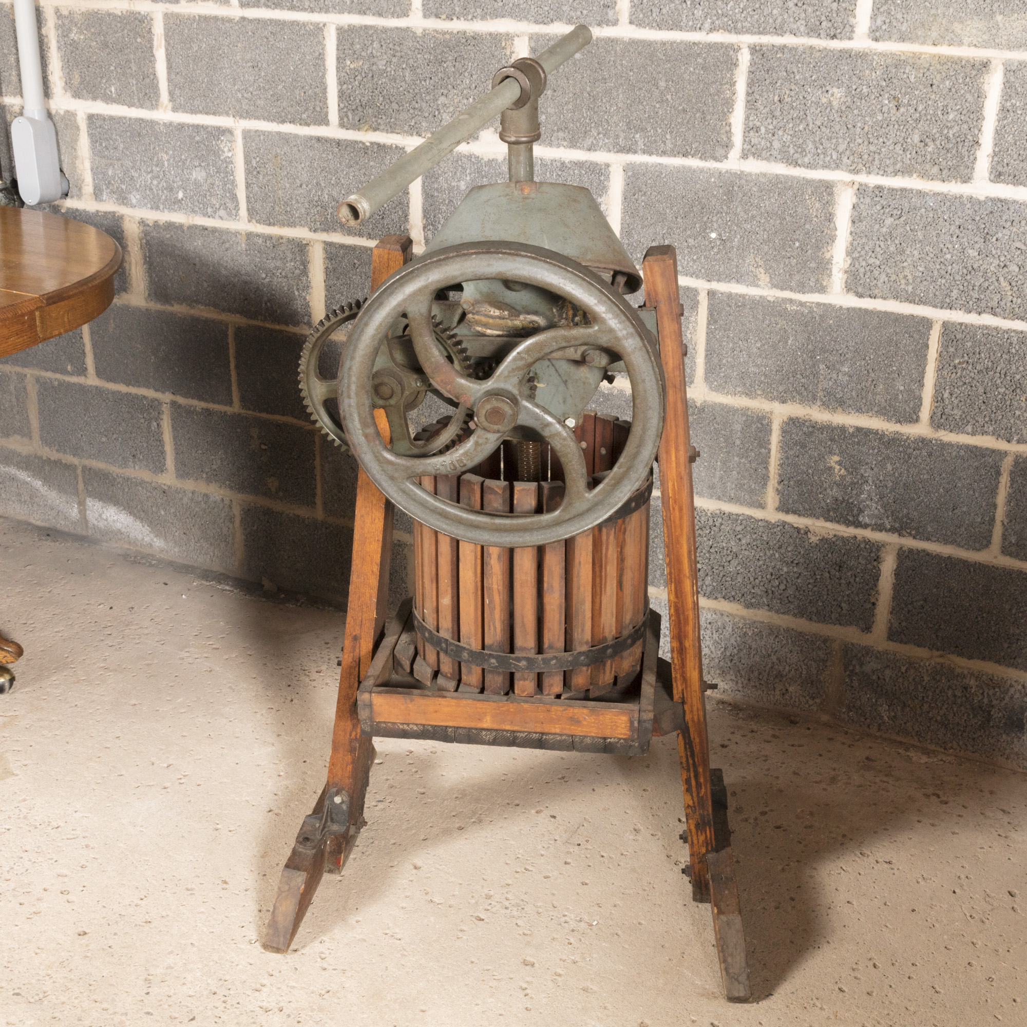 Vintage Single Tub Fruit Press