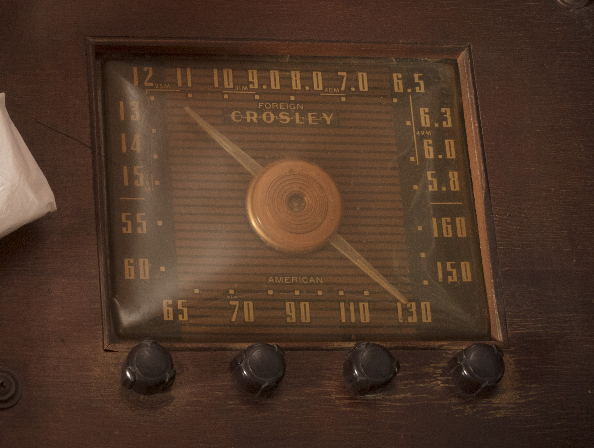 Crosley Radio with Turntable in Wooden Cabinet