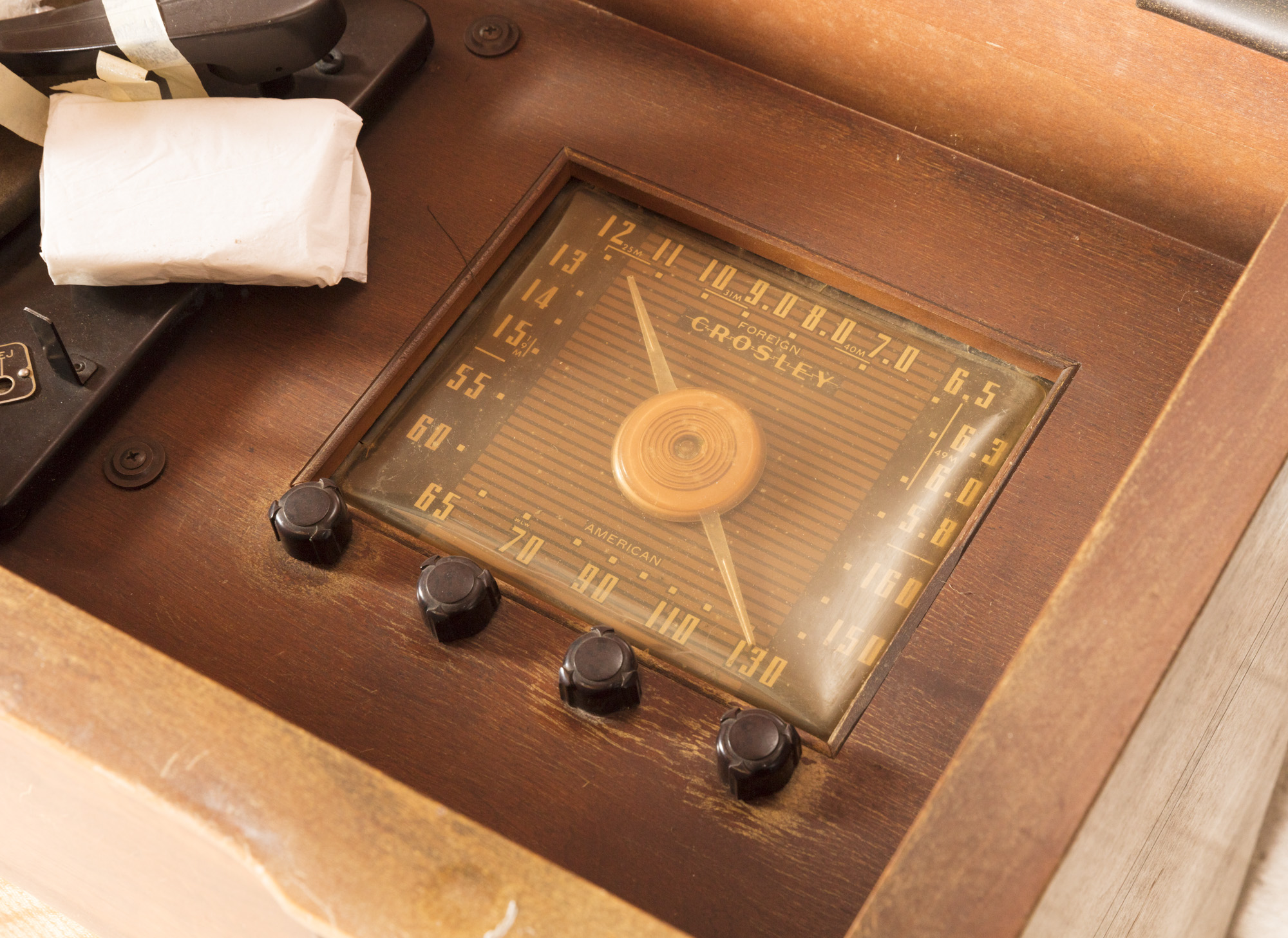 Crosley Radio with Turntable in Wooden Cabinet