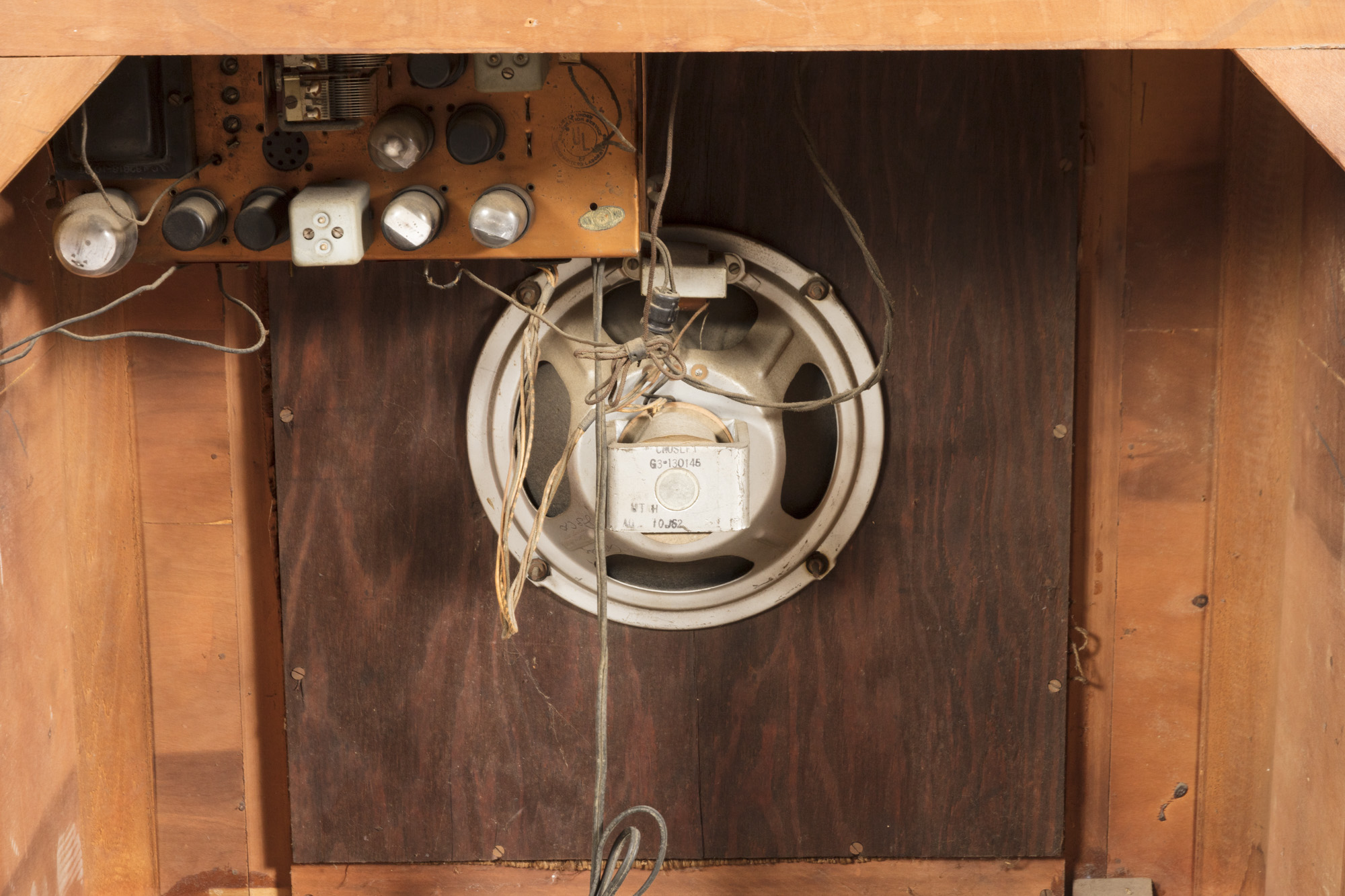 Crosley Radio with Turntable in Wooden Cabinet