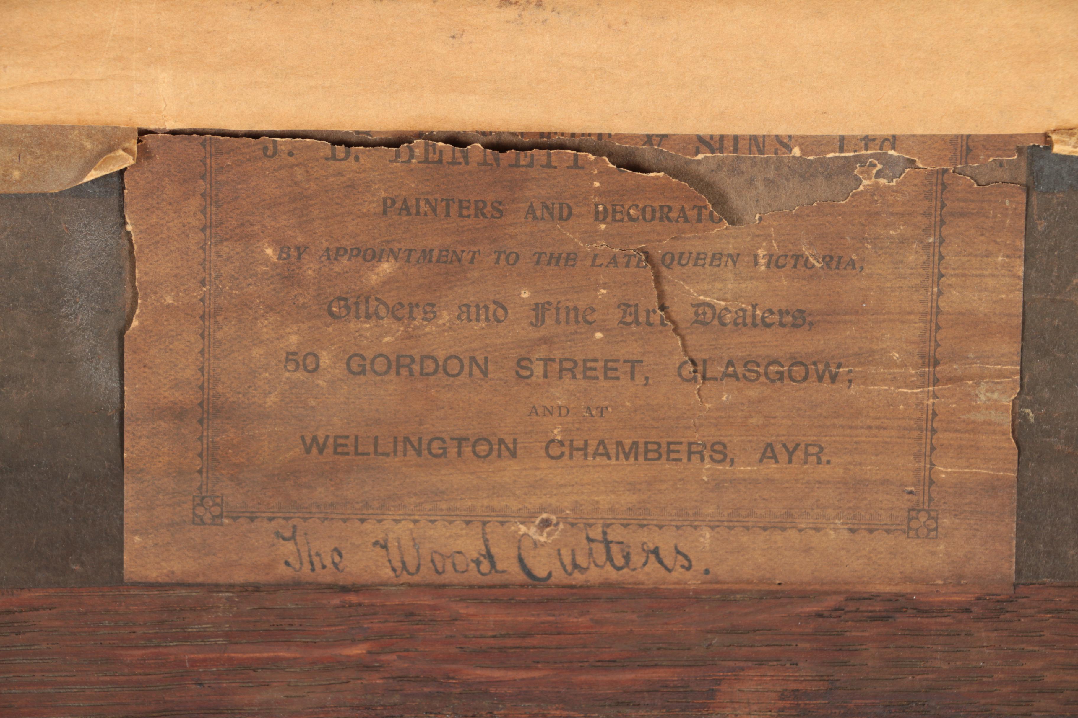 Willem Steelink Oil Painting "The Wood Cutters"