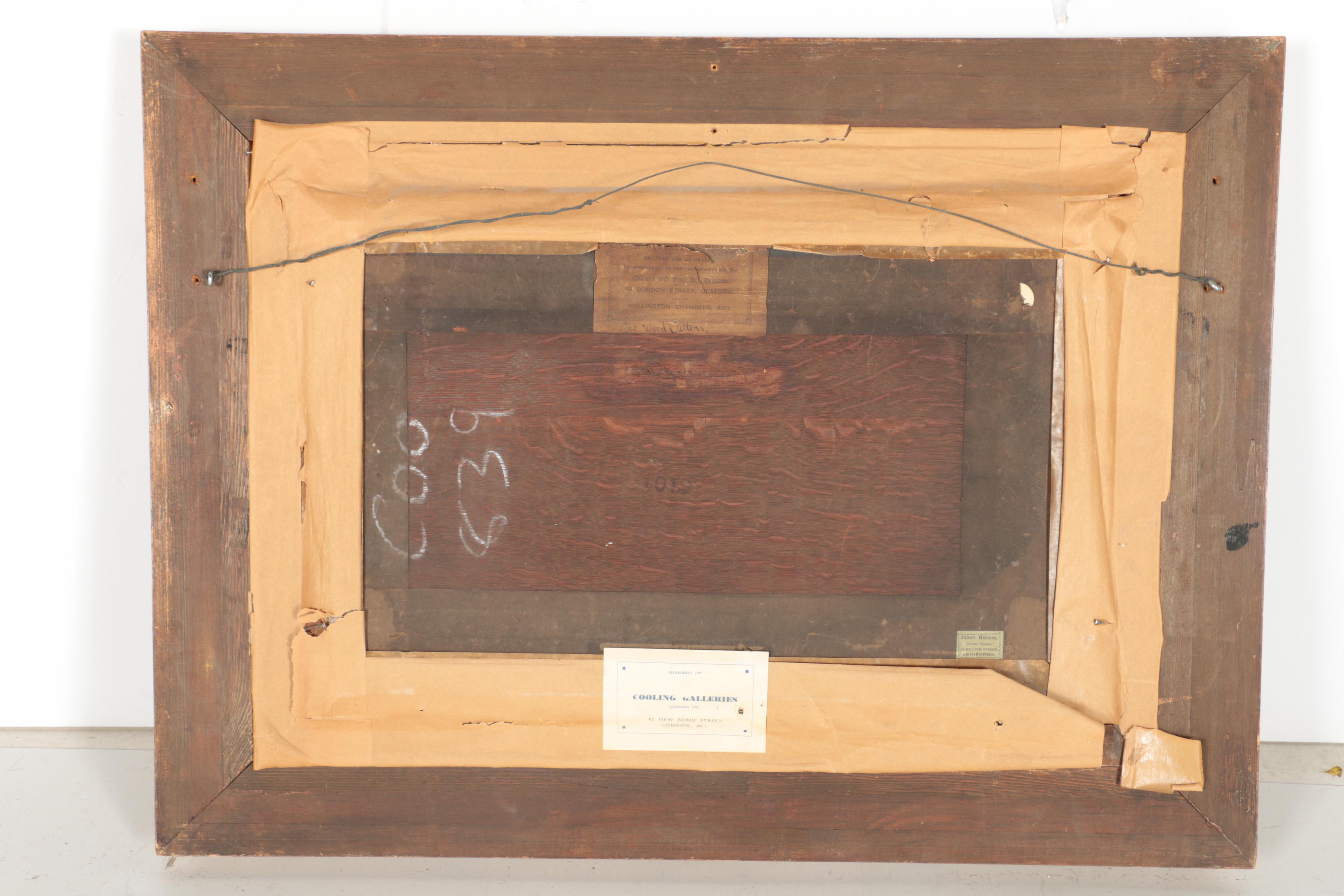 Willem Steelink Oil Painting "The Wood Cutters"