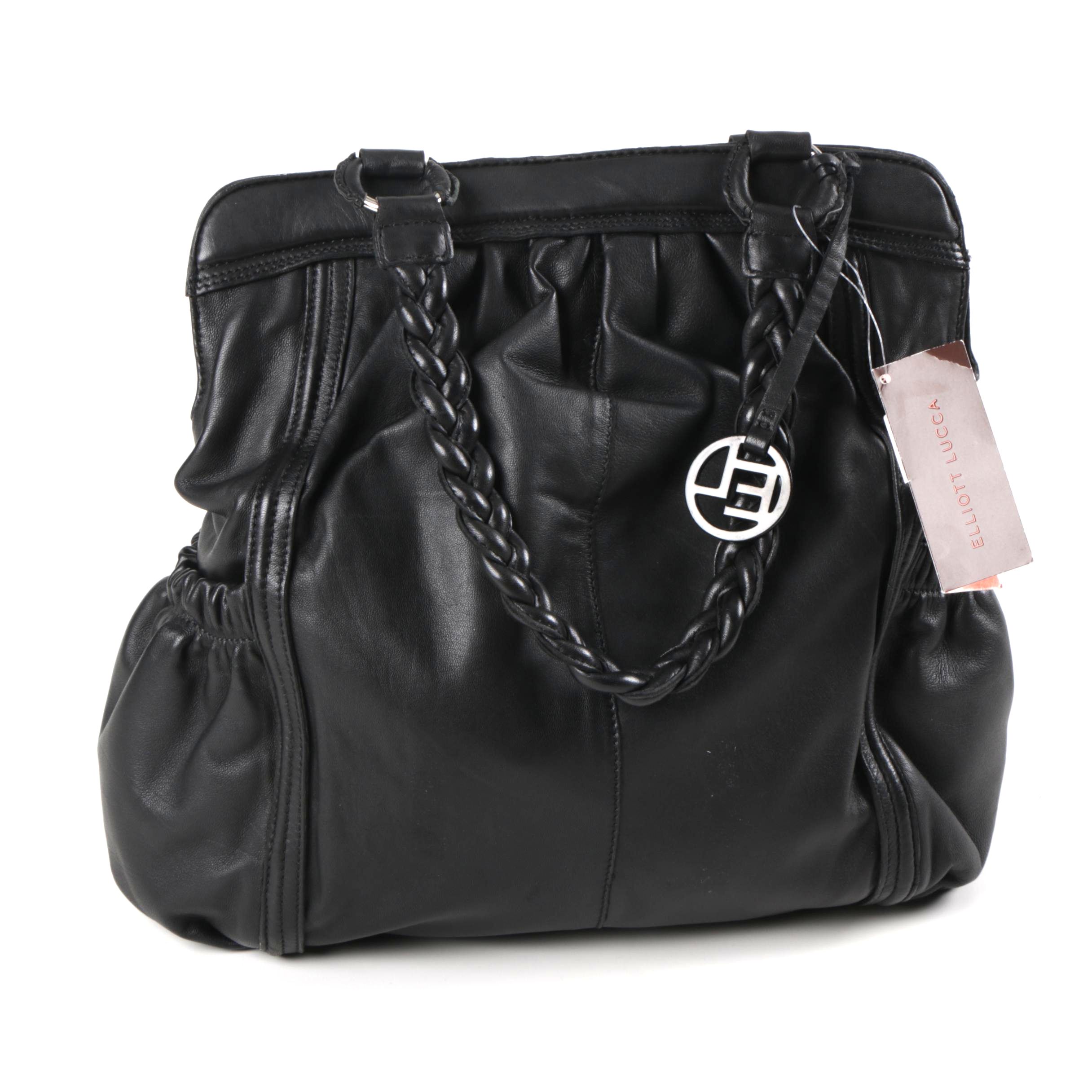 Pair of Elliott Lucca Black Leather Bags