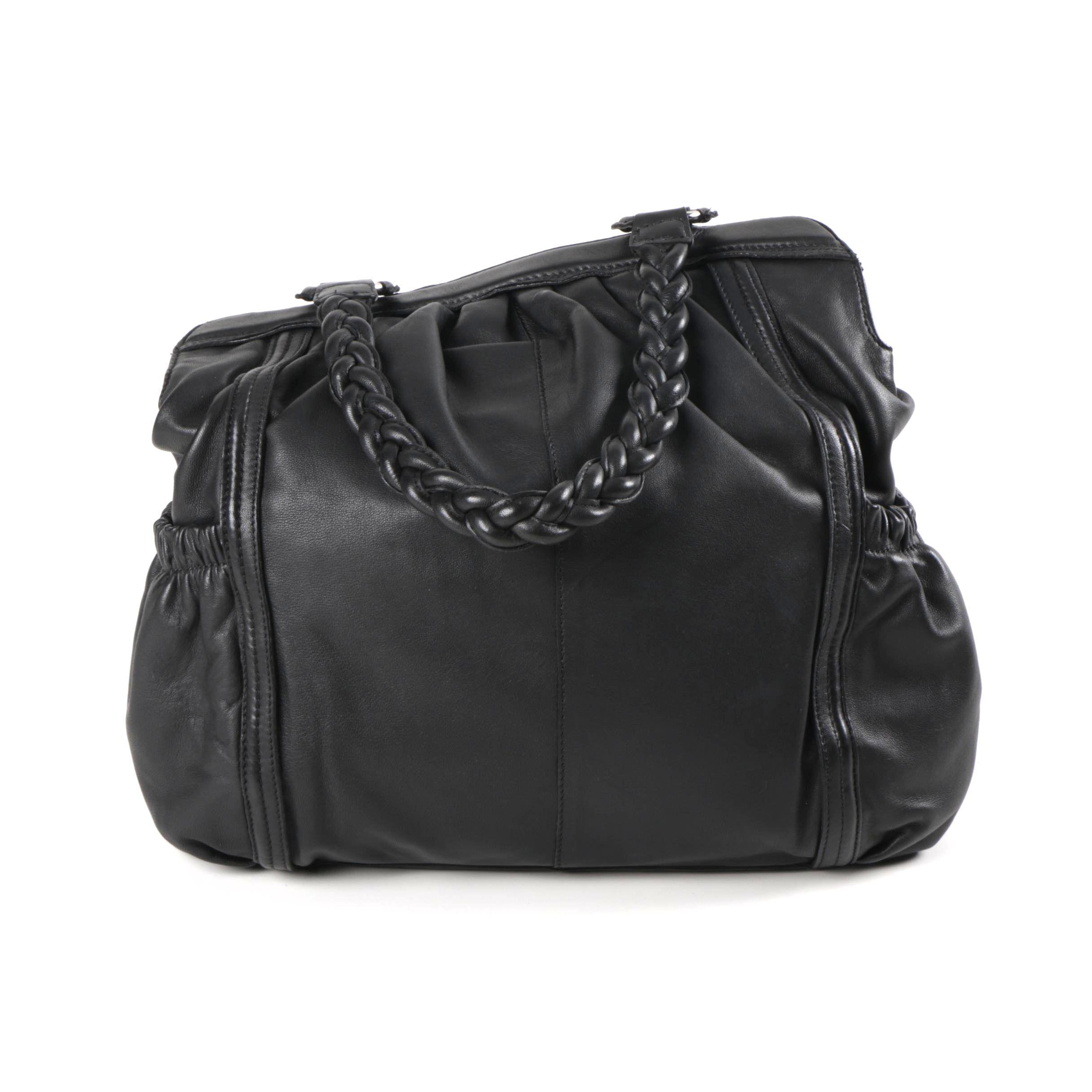 Pair of Elliott Lucca Black Leather Bags