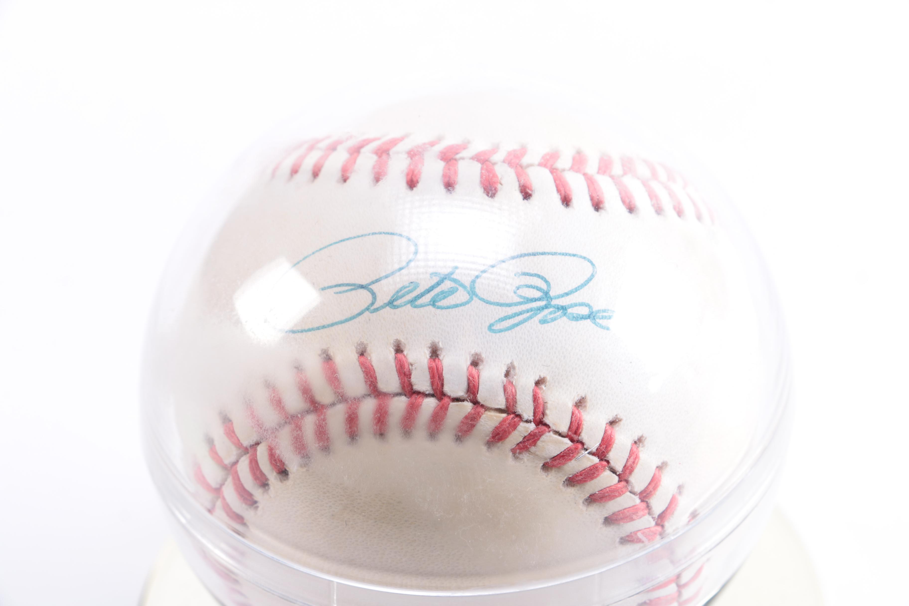 Pete Rose Signed Baseball