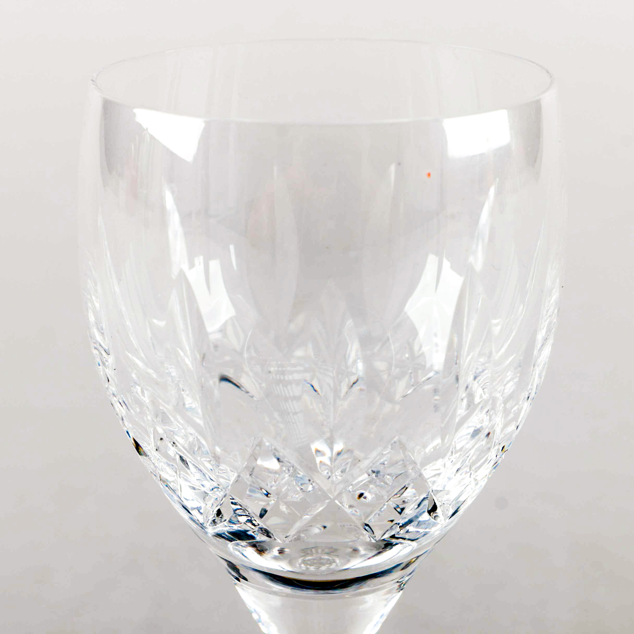 Eight Stuart Crystal, "Glencoe"  Pattern Small Wine Glasses