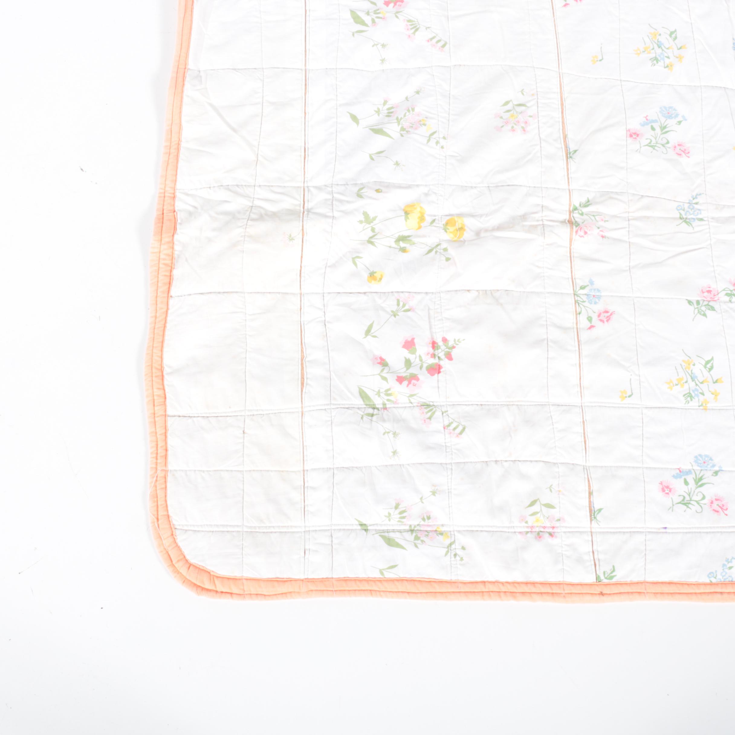 Hand Stitched Quilts Including "Feather Wreath"