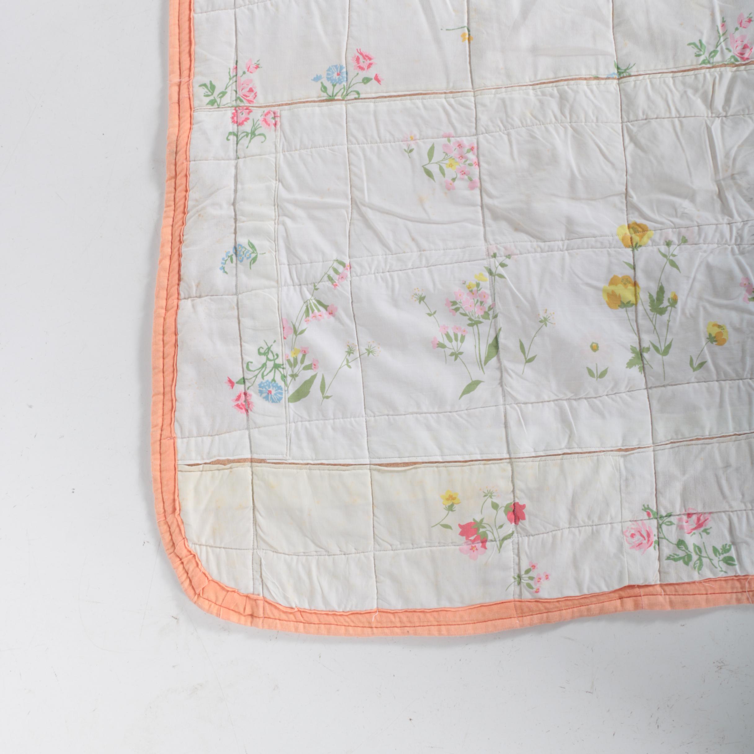 Hand Stitched Quilts Including "Feather Wreath"