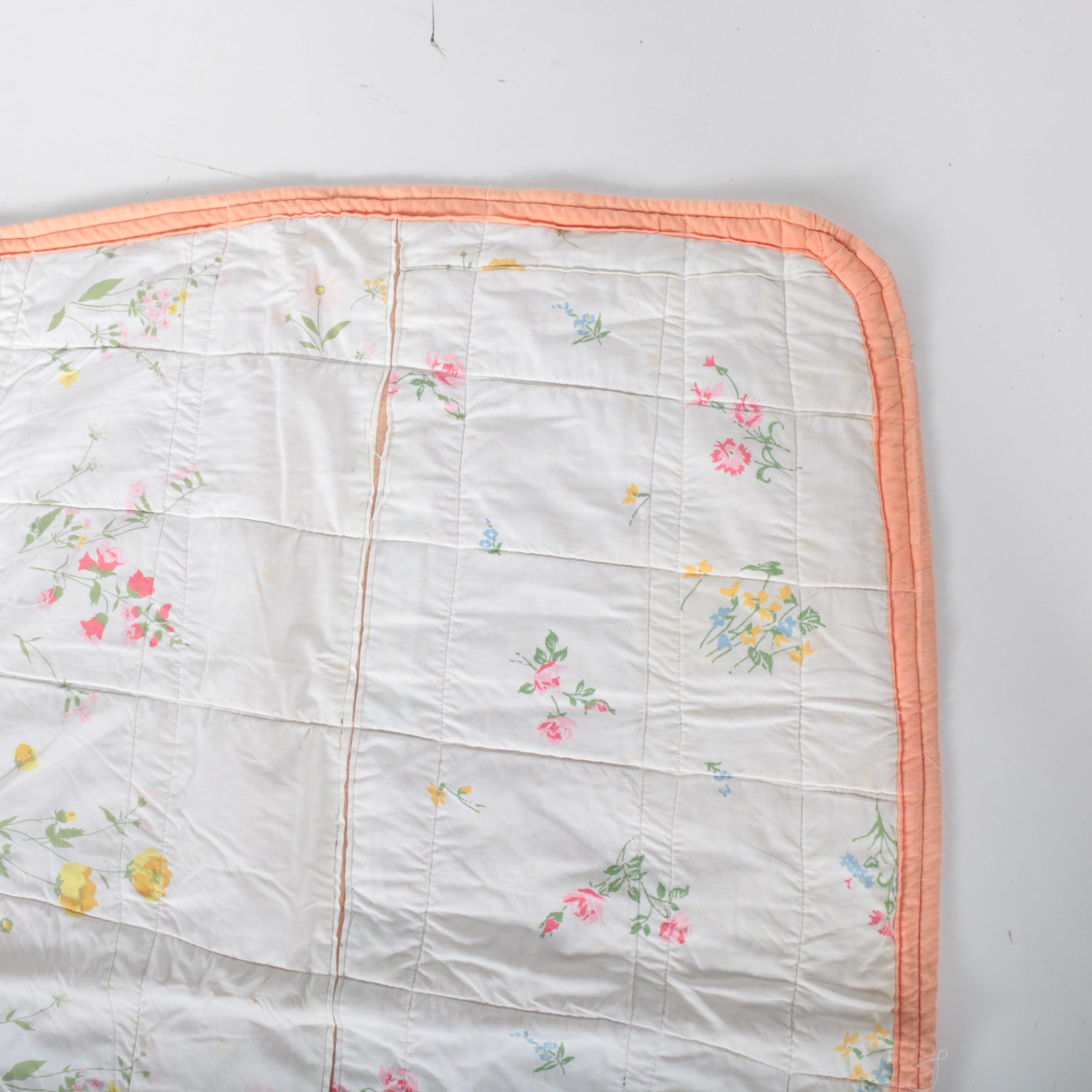 Hand Stitched Quilts Including "Feather Wreath"