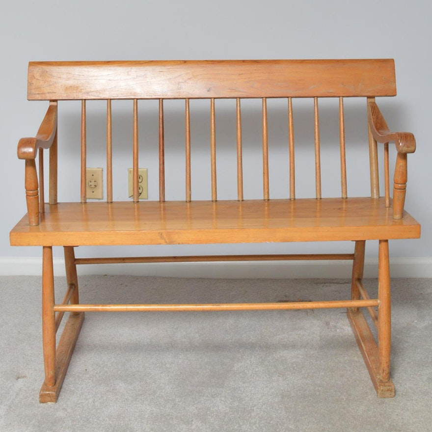 Windsor Style Pine Bench