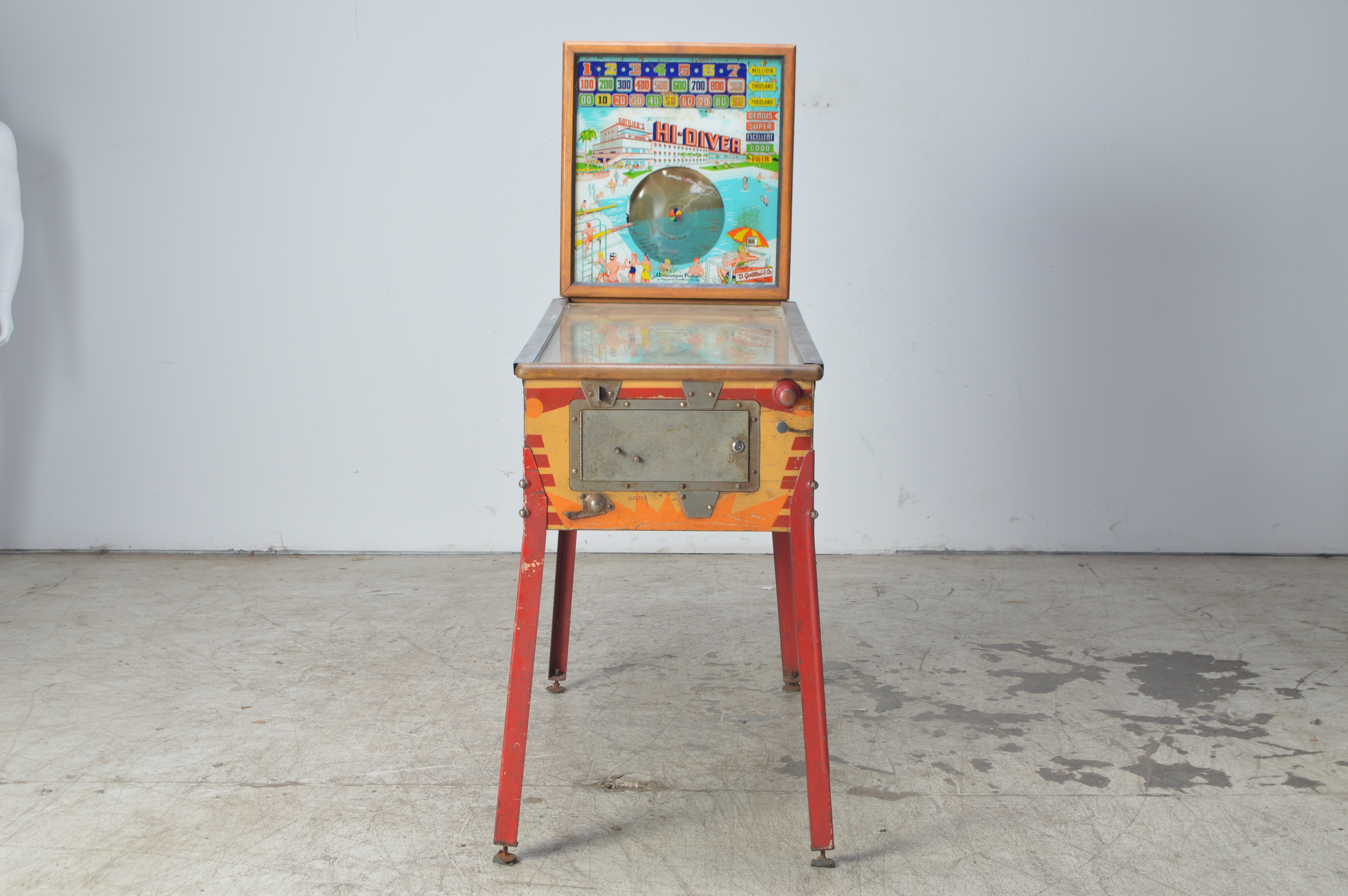 Vintage 1959 Gottlieb "Hi-Diver" Pinball Machine
