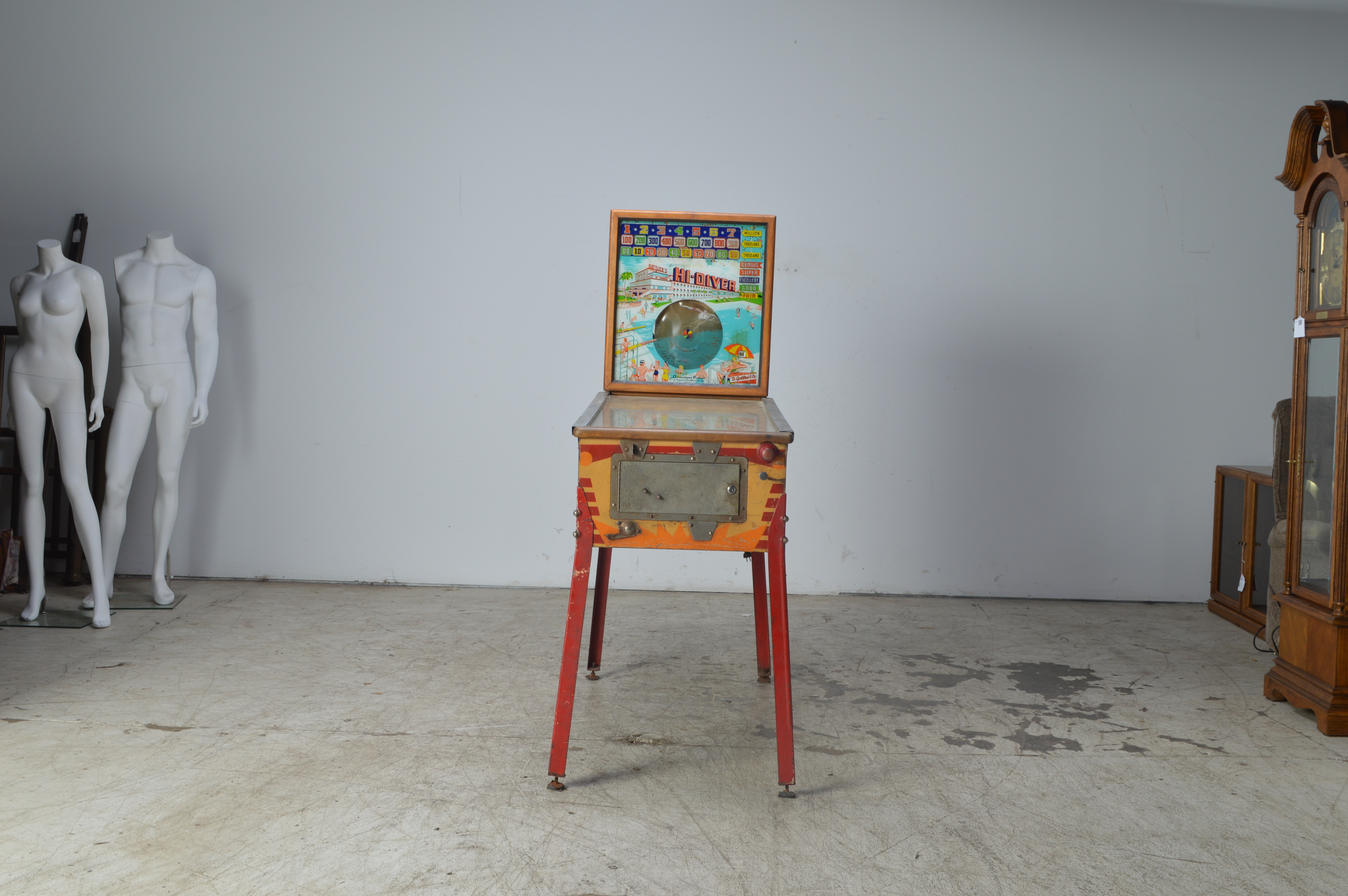 Vintage 1959 Gottlieb "Hi-Diver" Pinball Machine