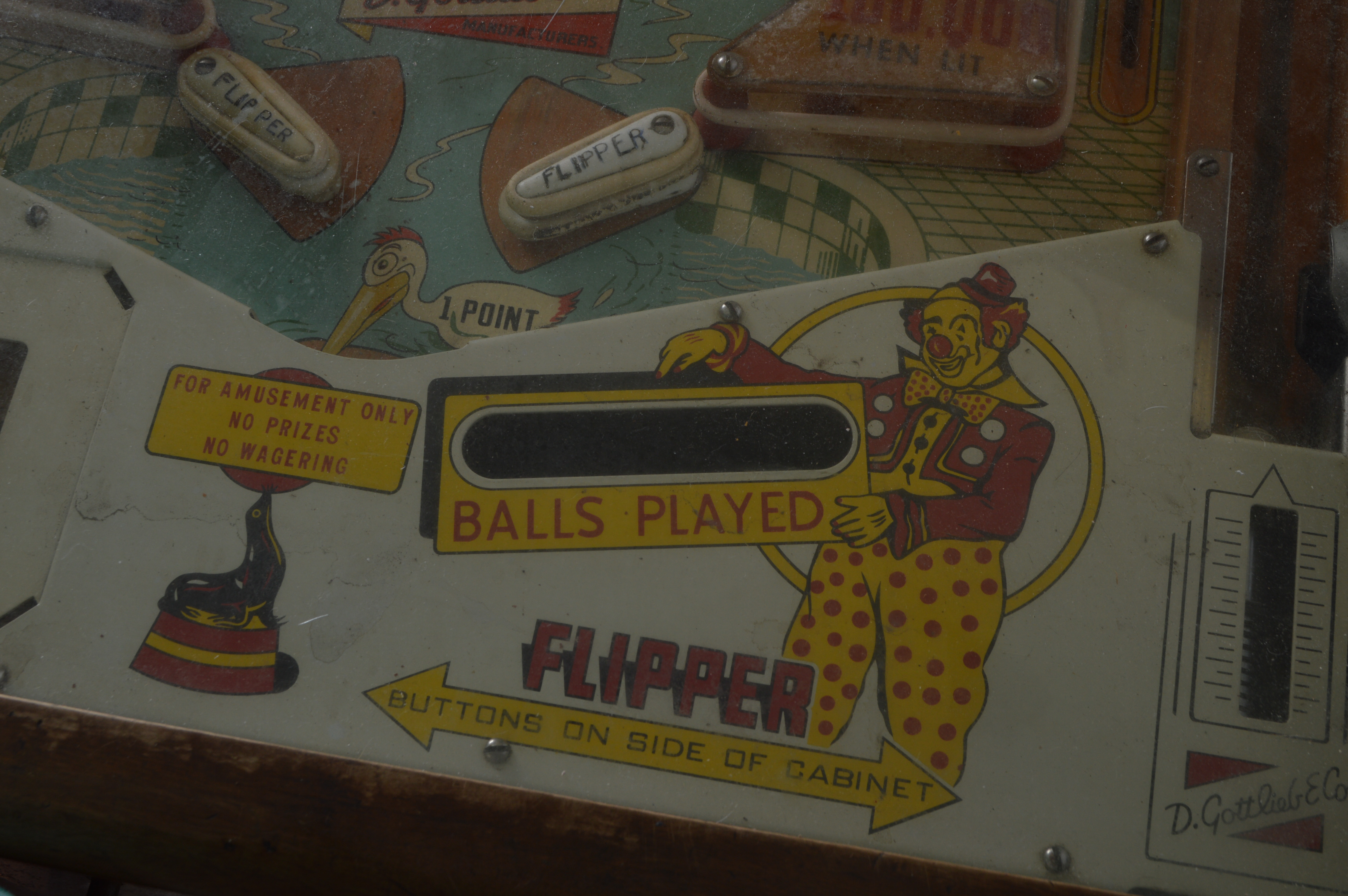 Vintage 1959 Gottlieb "Hi-Diver" Pinball Machine