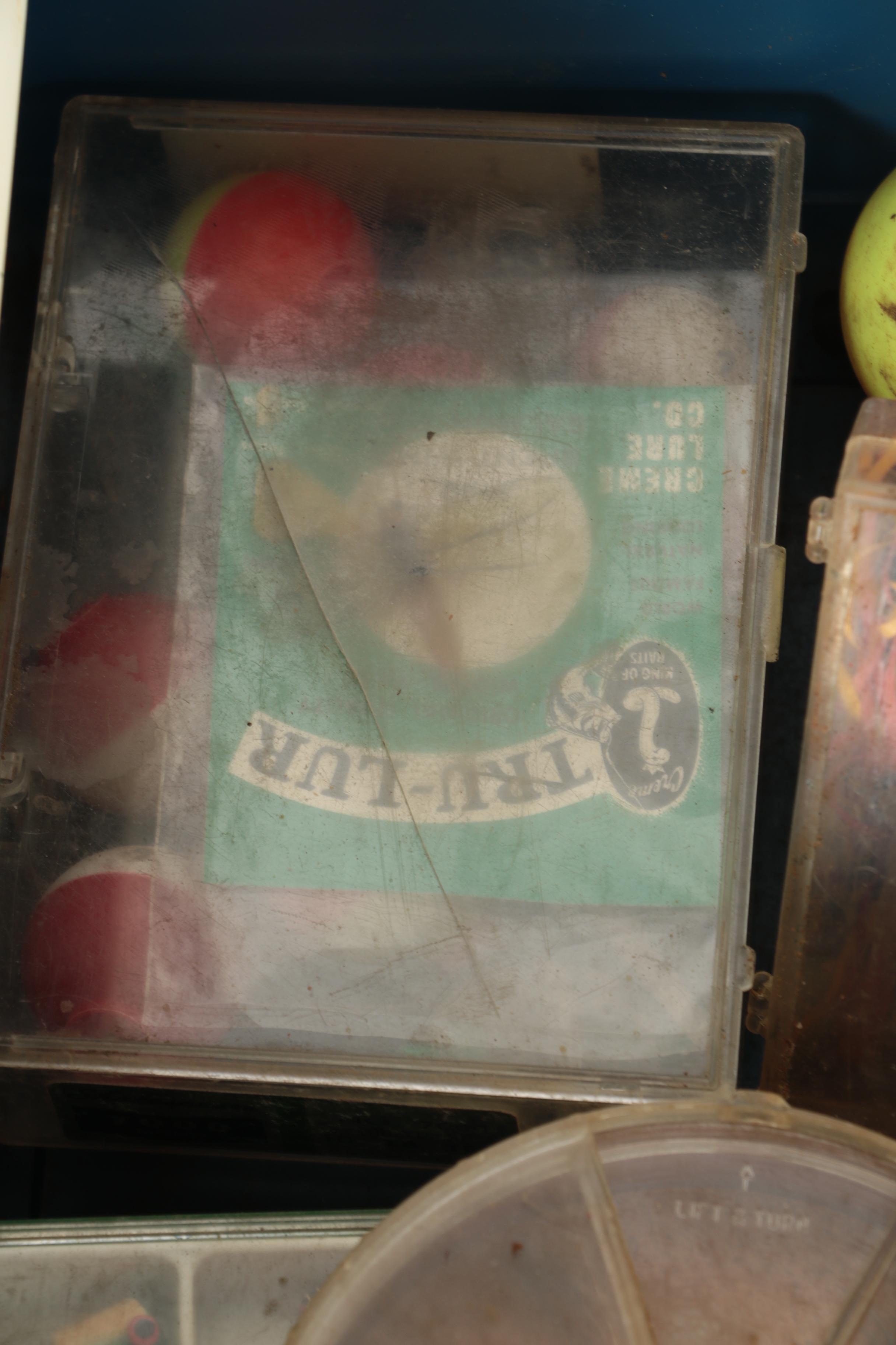 Large Assortment of Fishing Rods, Reels, Lures and Tackle with Box