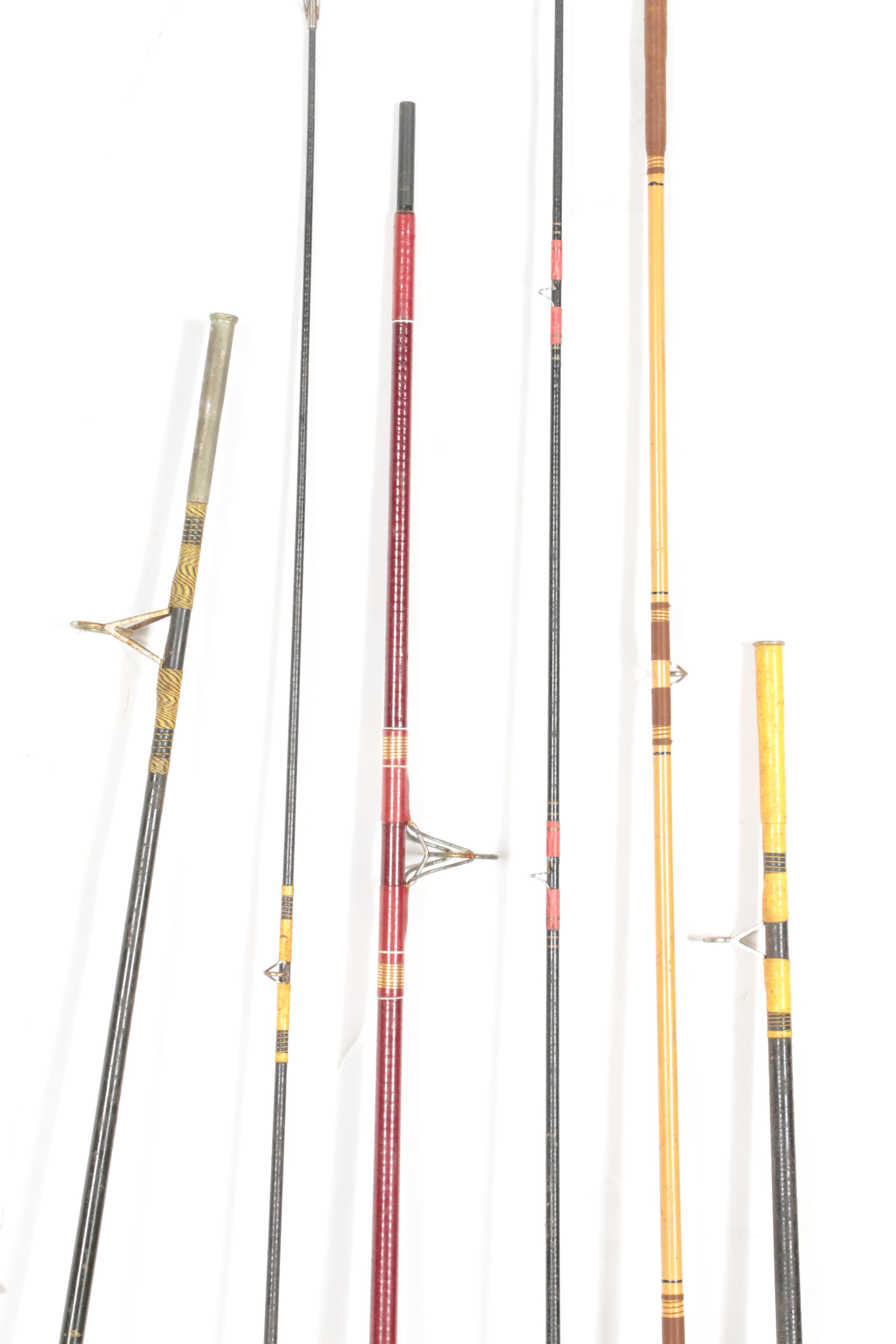 Large Assortment of Fishing Rods, Reels, Lures and Tackle with Box