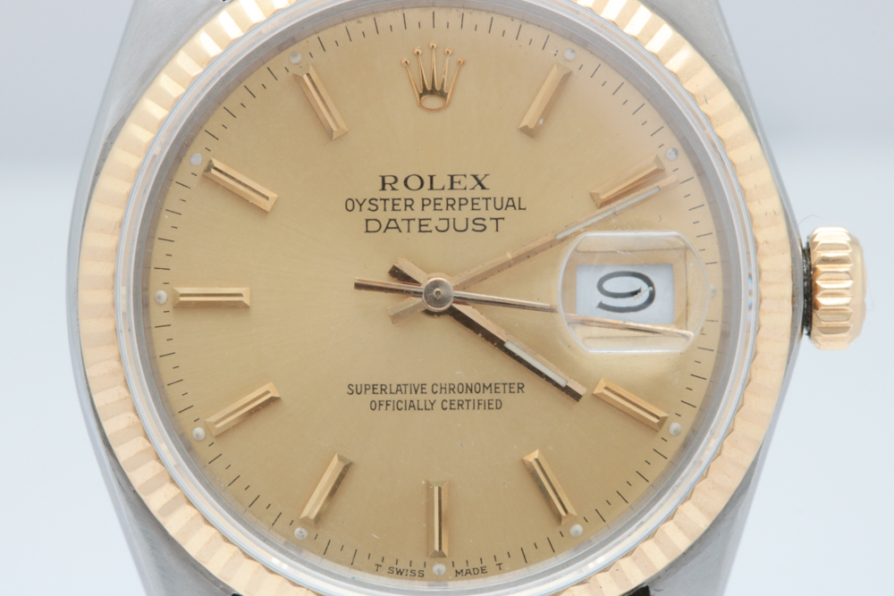 18K Gold and Stainless Rolex Oyster Perpetual Datejust Watch