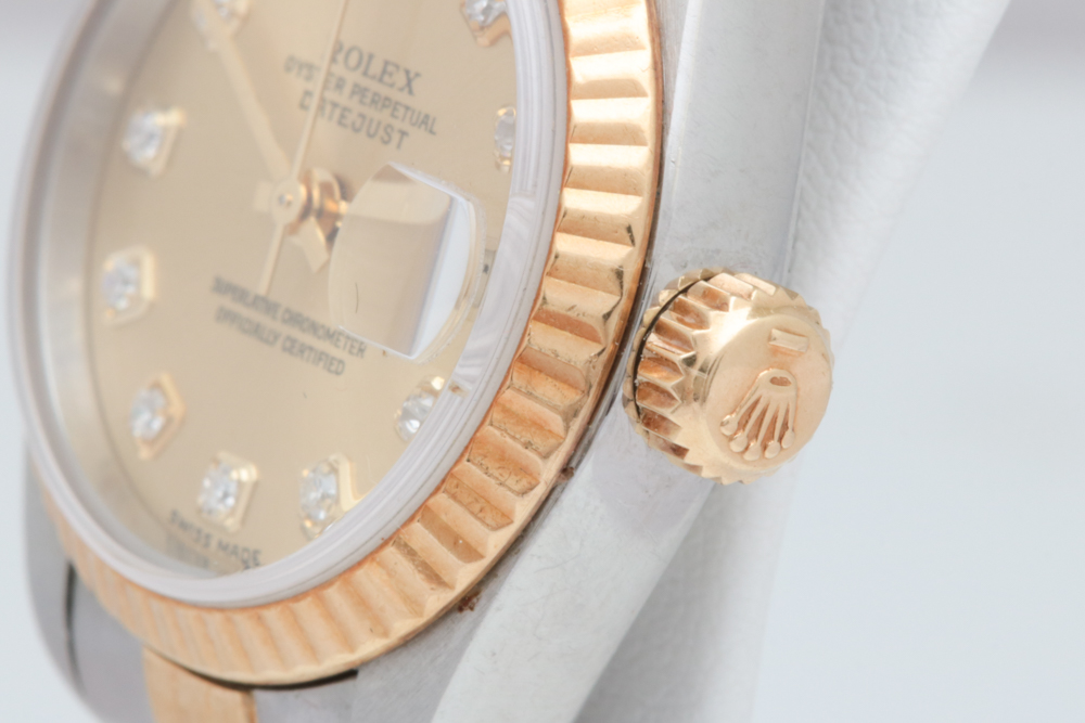 18K Gold & Stainless Steel Rolex Oyster Perpetual Datejust Watch