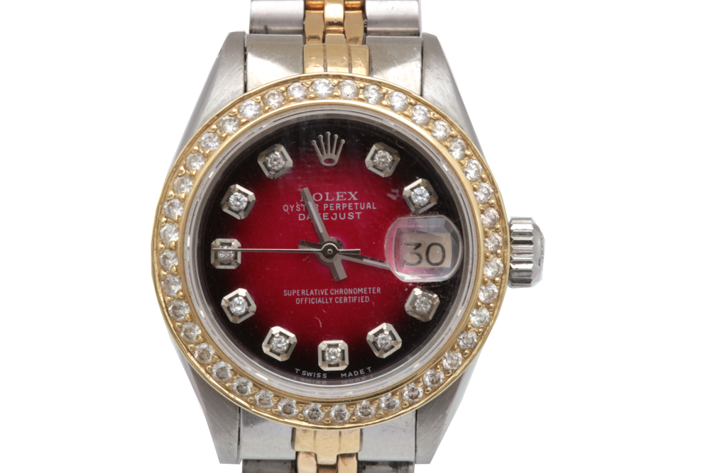 18K Gold & Stainless Steel Rolex Oyster Perpetual Datejust Watch