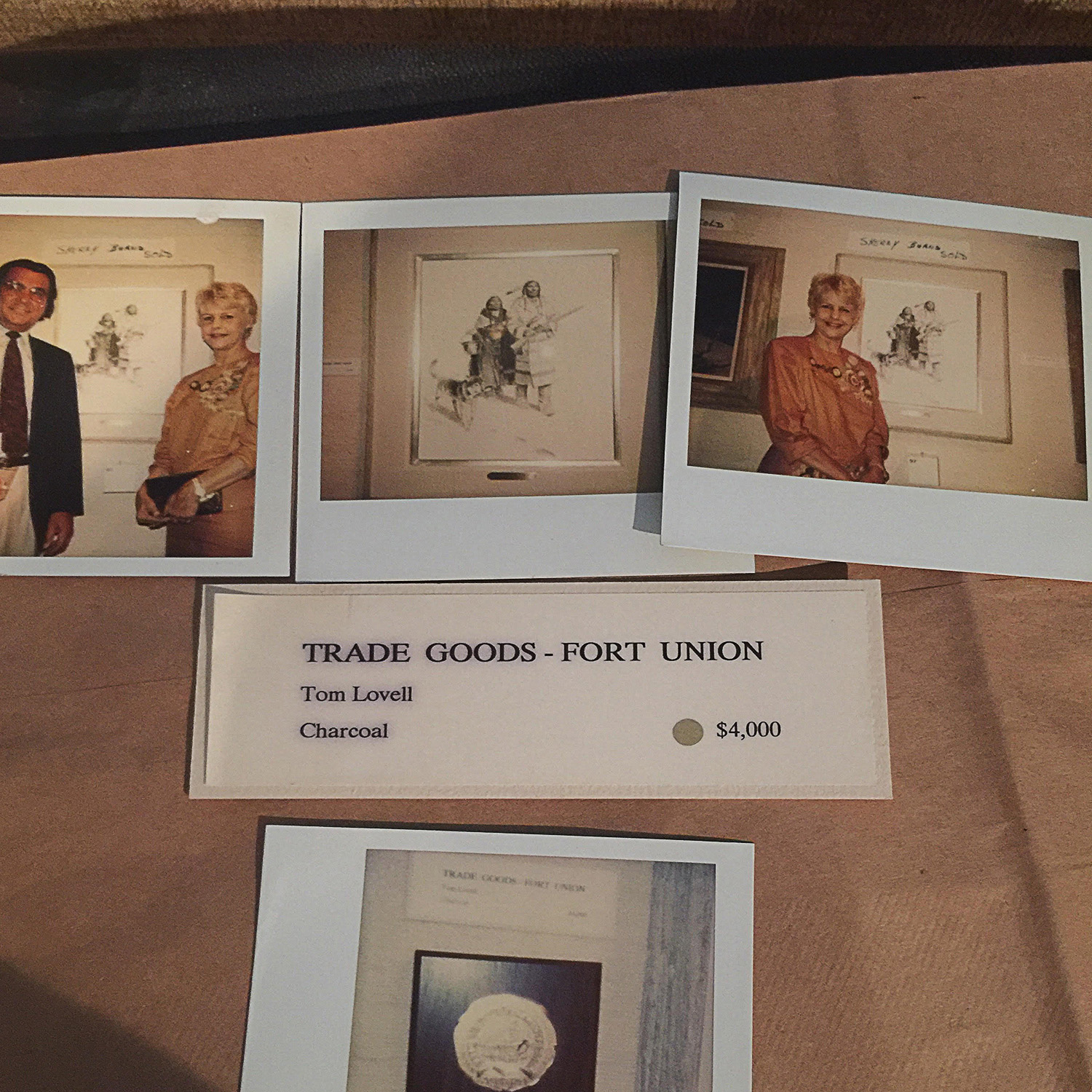 Tom Lovell Charcoal on Paper "Trade Goods - Fort Union"