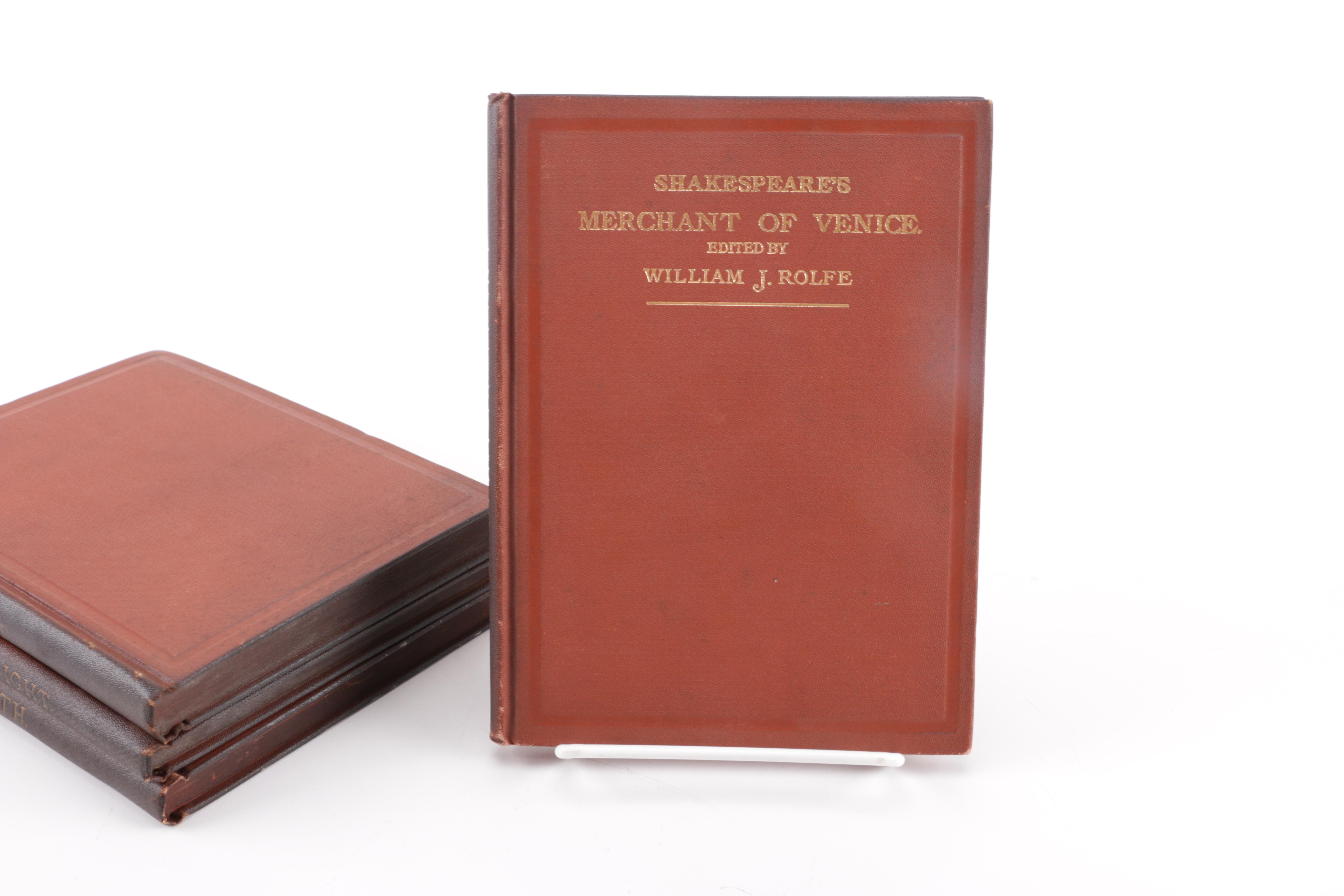 Late-Nineteenth-Century "English Classics" Shakespeare Volumes