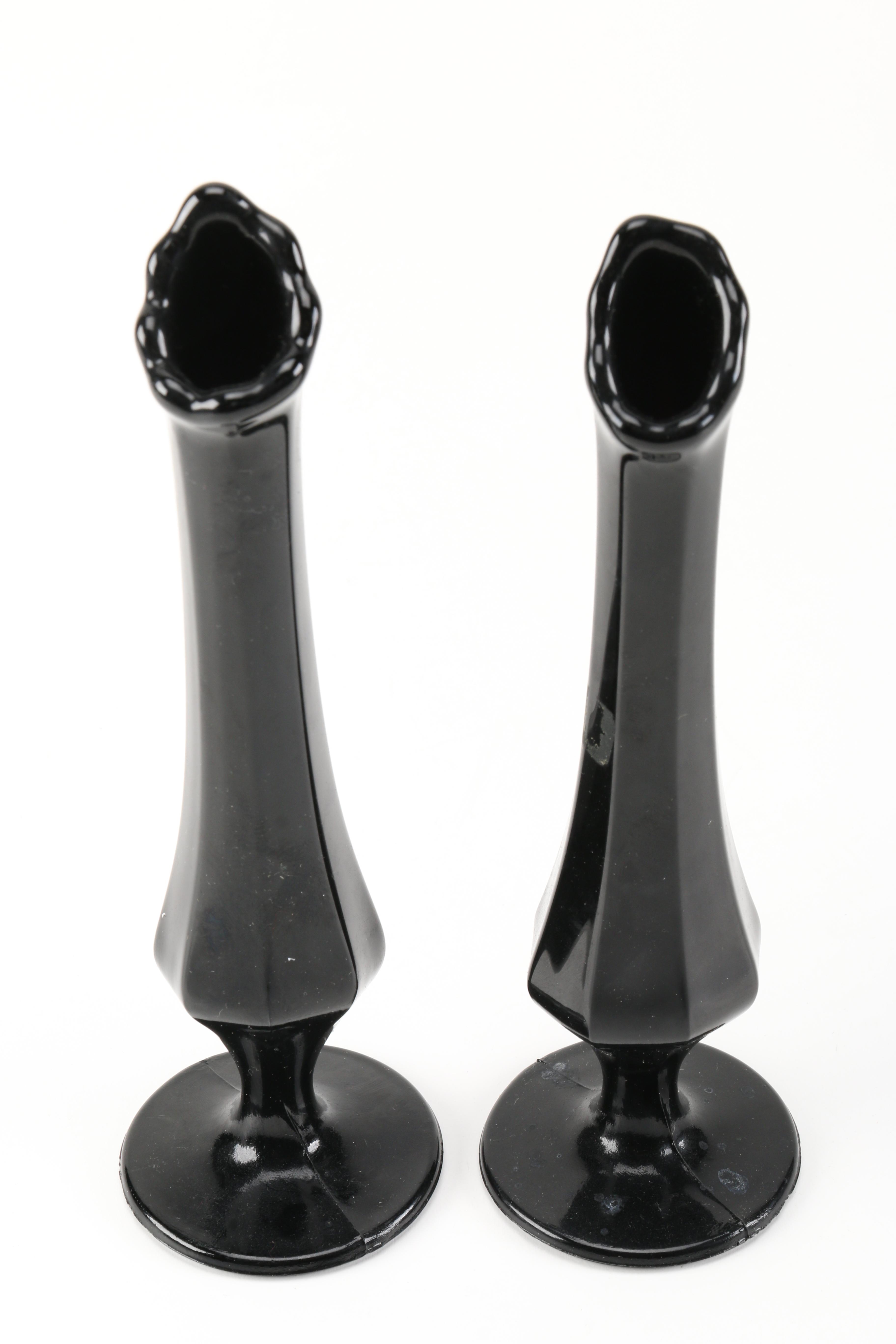 Vintage Black Amethyst Glassware