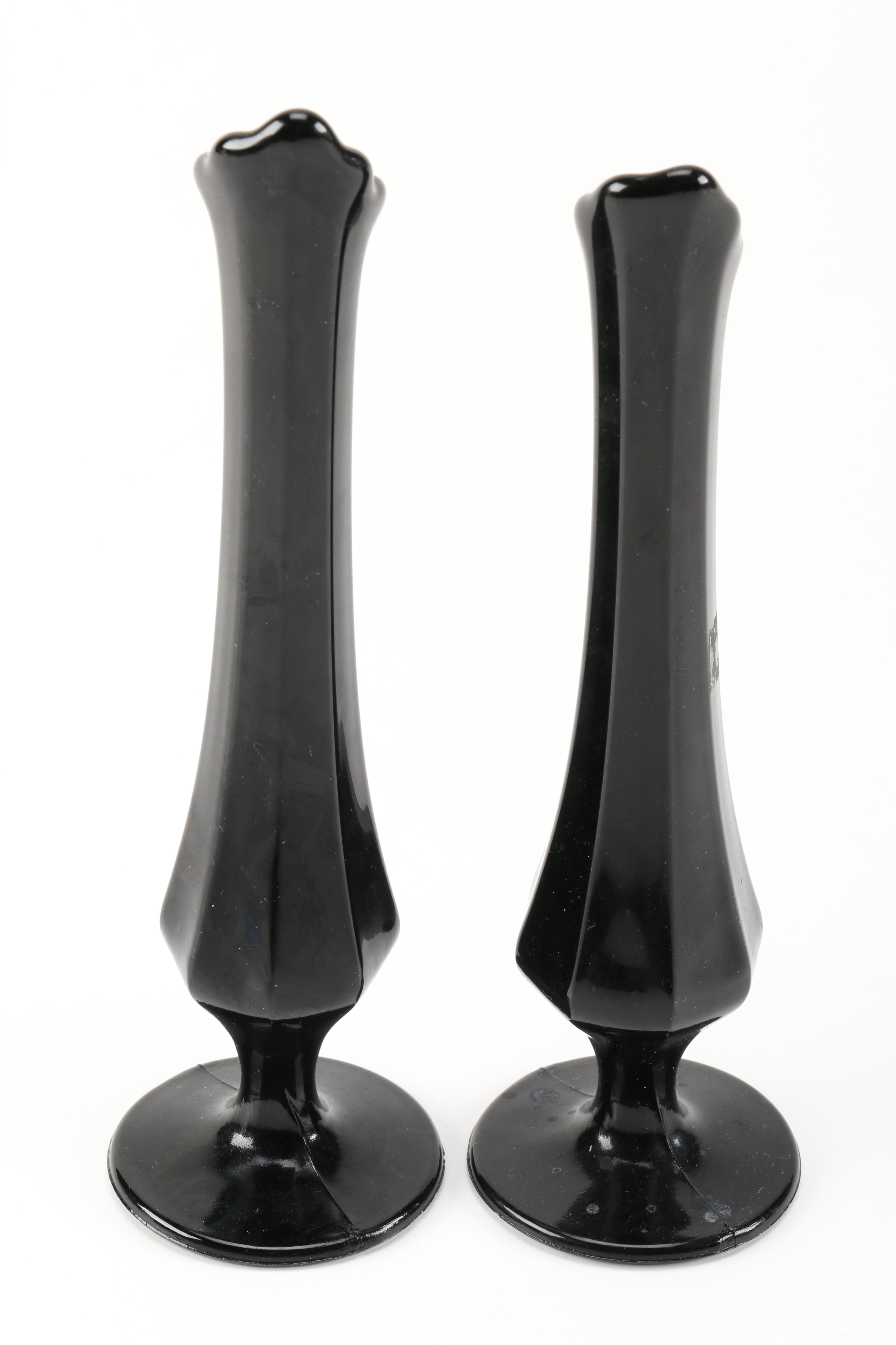 Vintage Black Amethyst Glassware