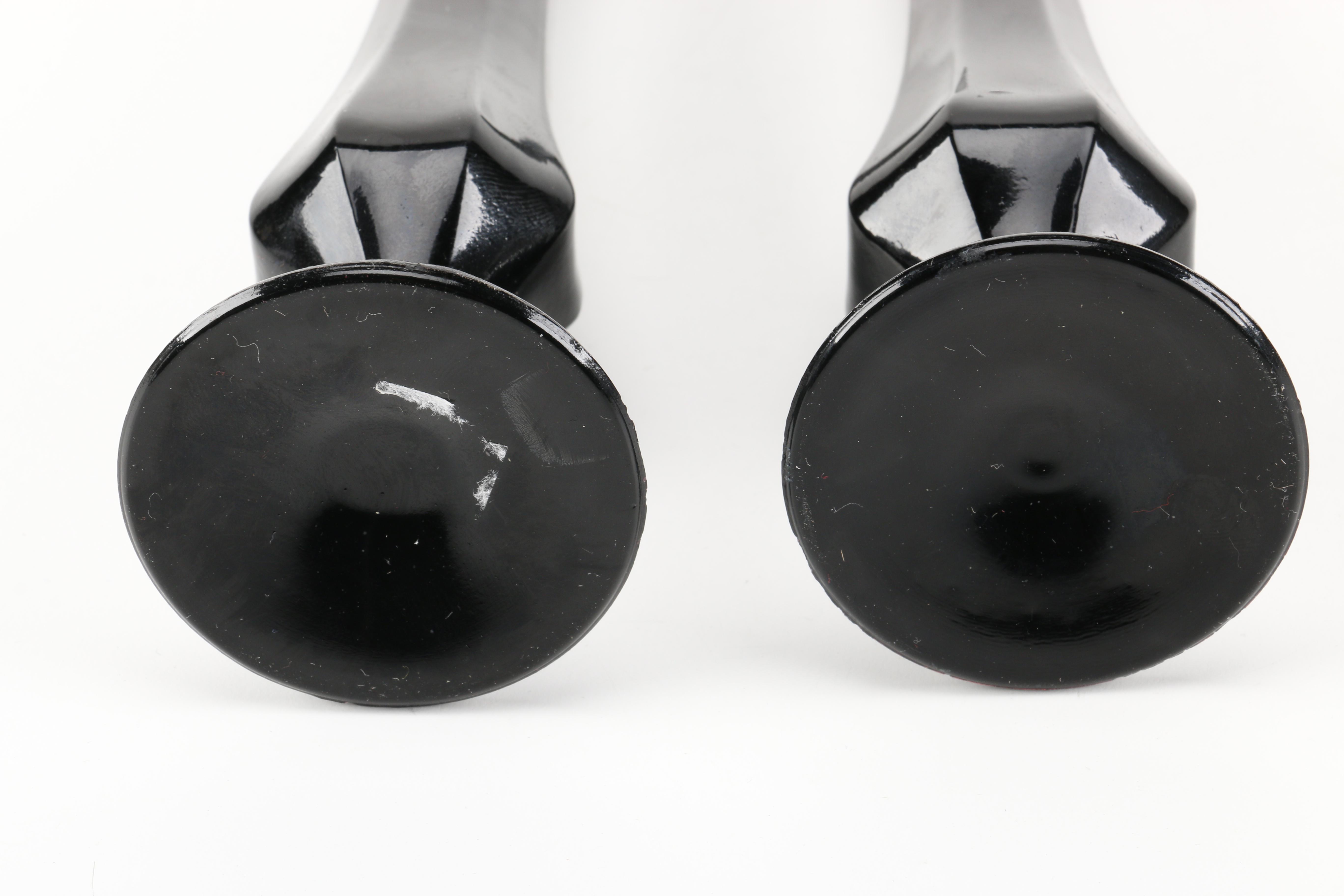 Vintage Black Amethyst Glassware