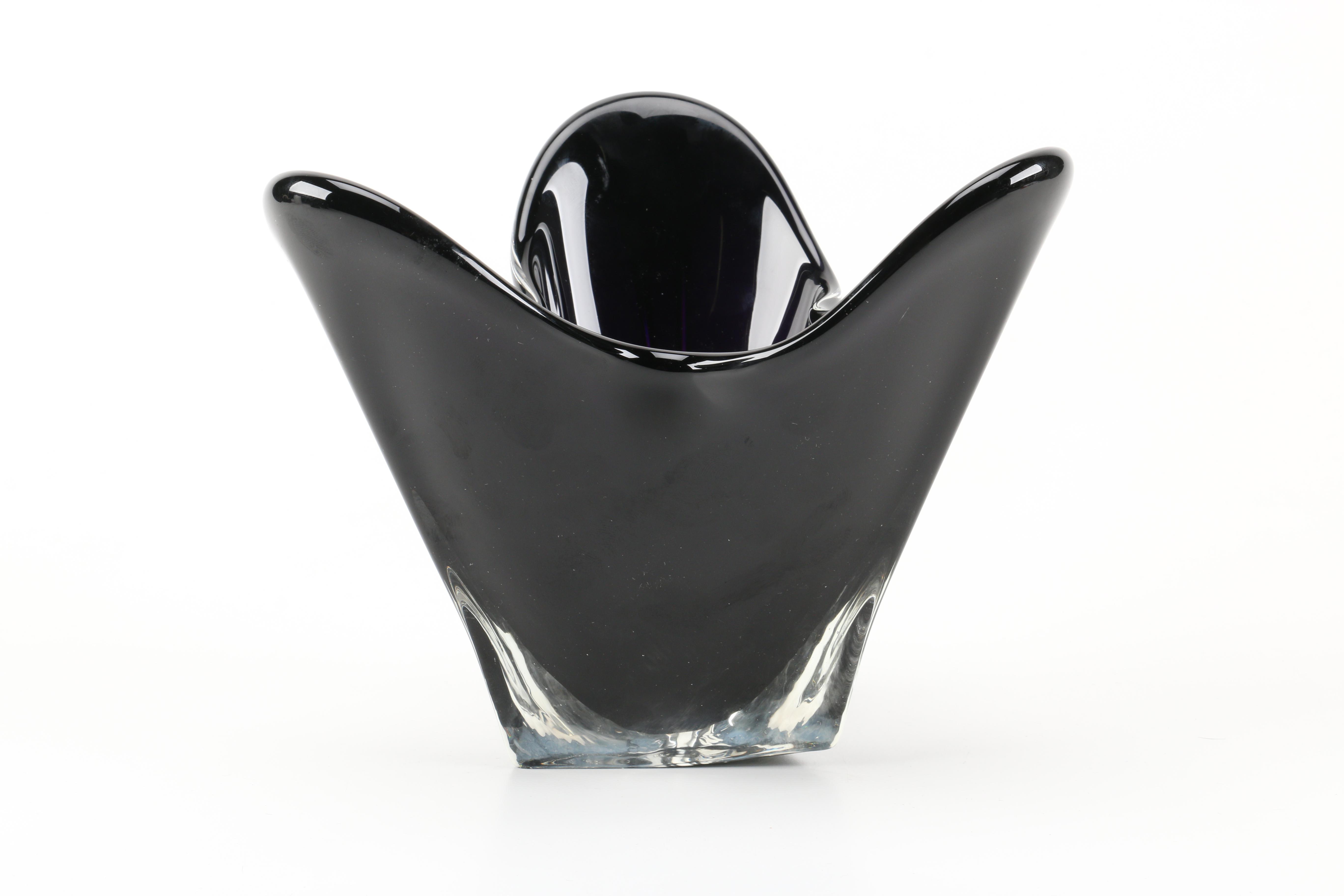 Vintage Black Amethyst Glassware