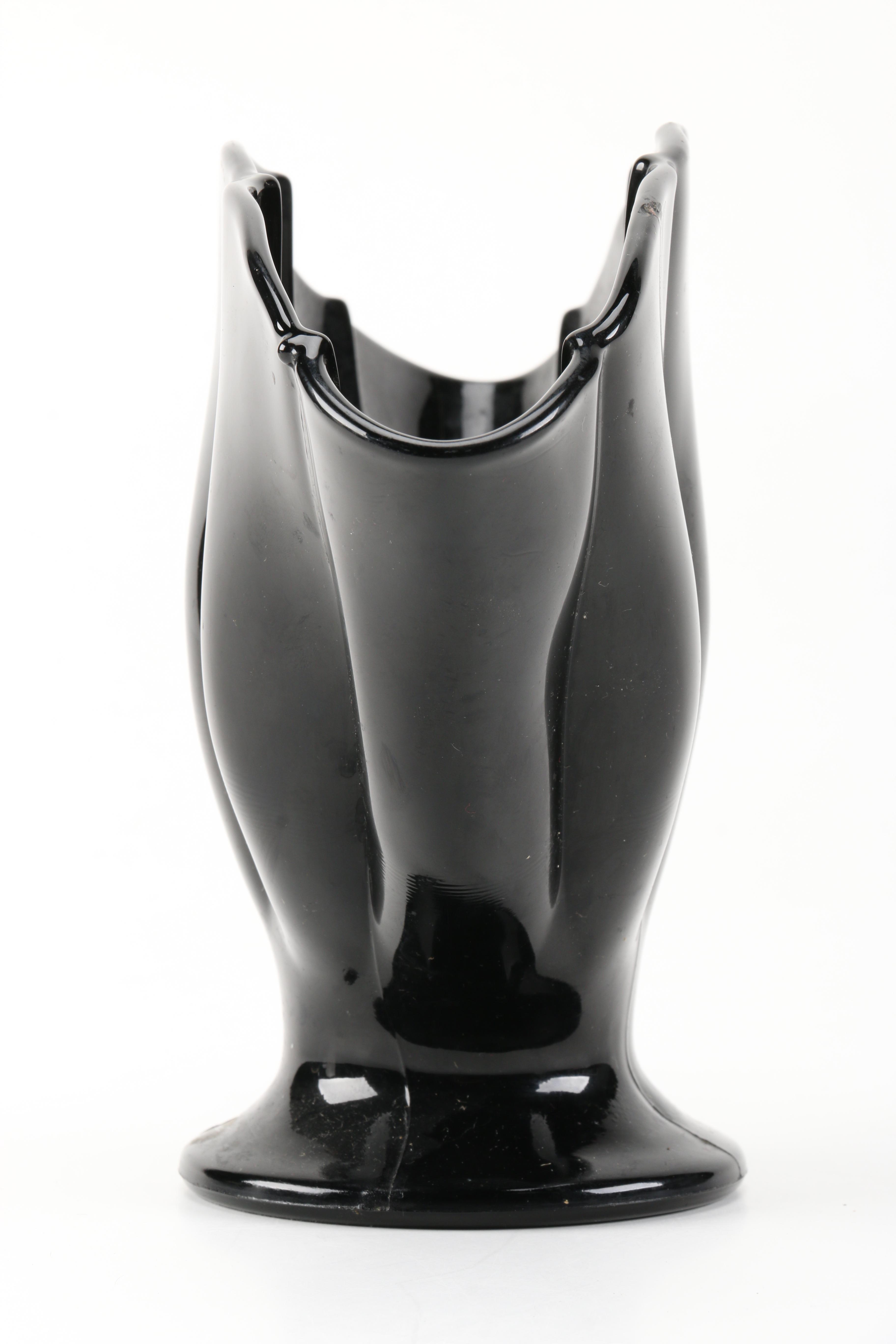 Vintage Black Amethyst Glassware