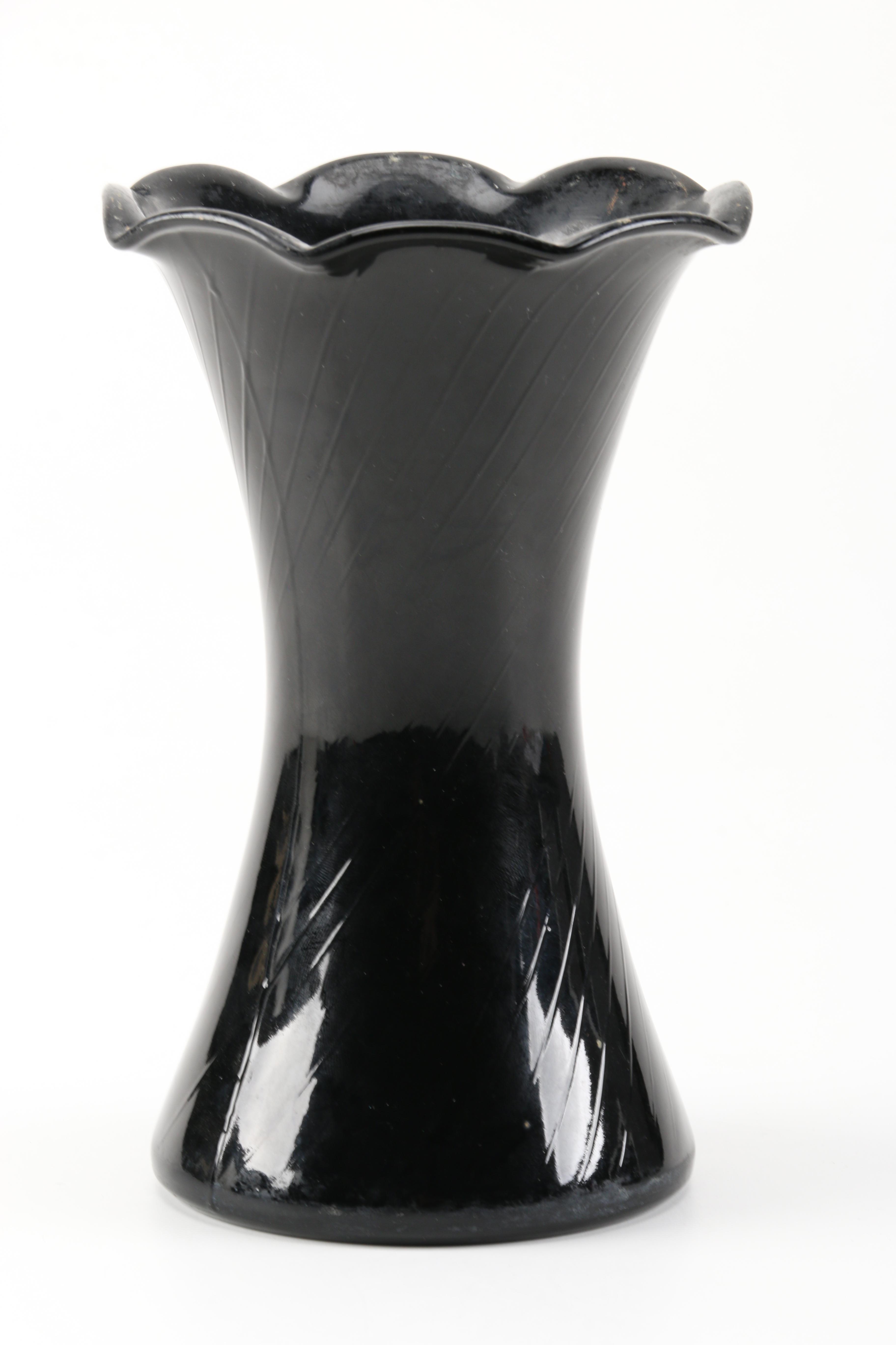 Vintage Black Amethyst Glassware