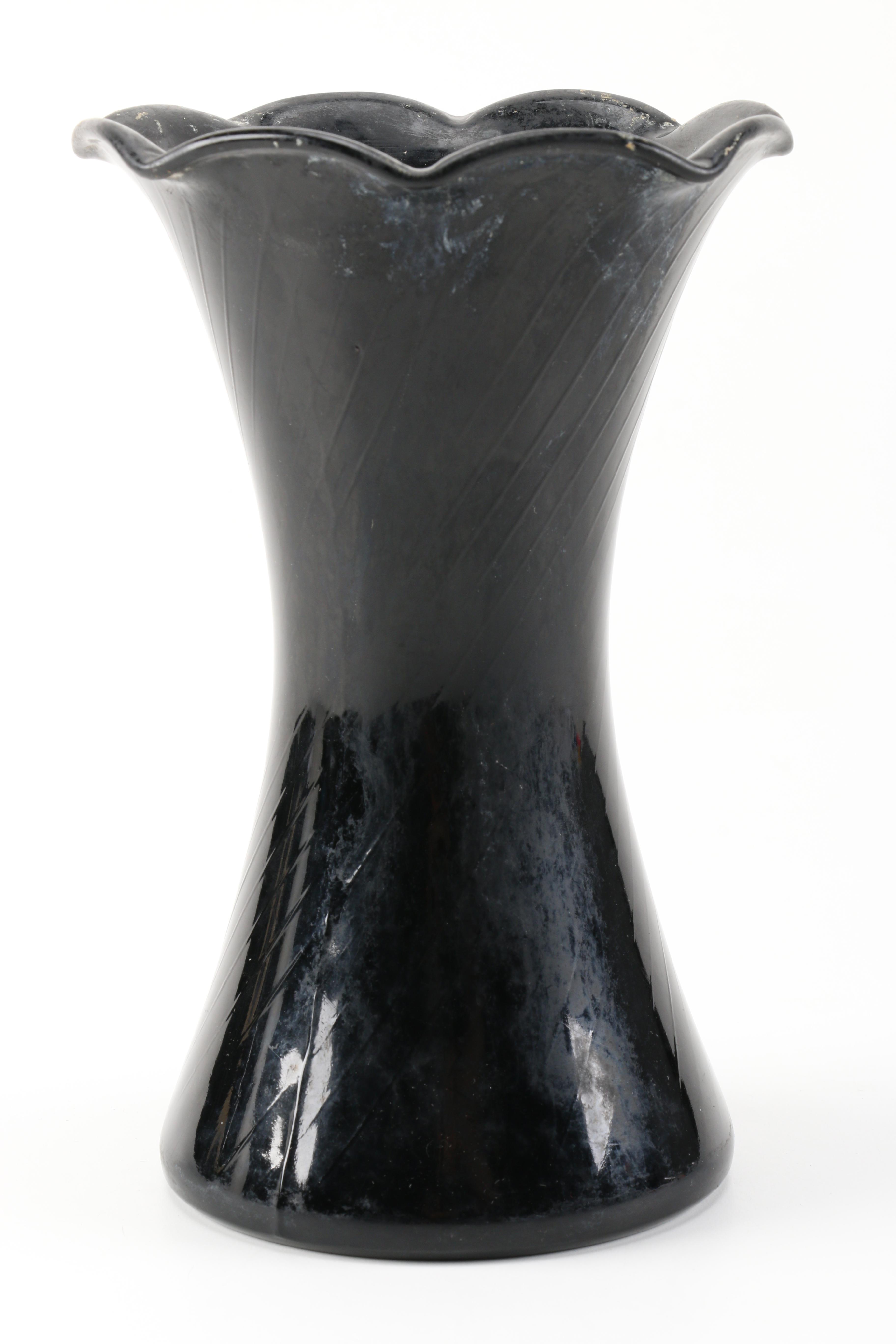 Vintage Black Amethyst Glassware