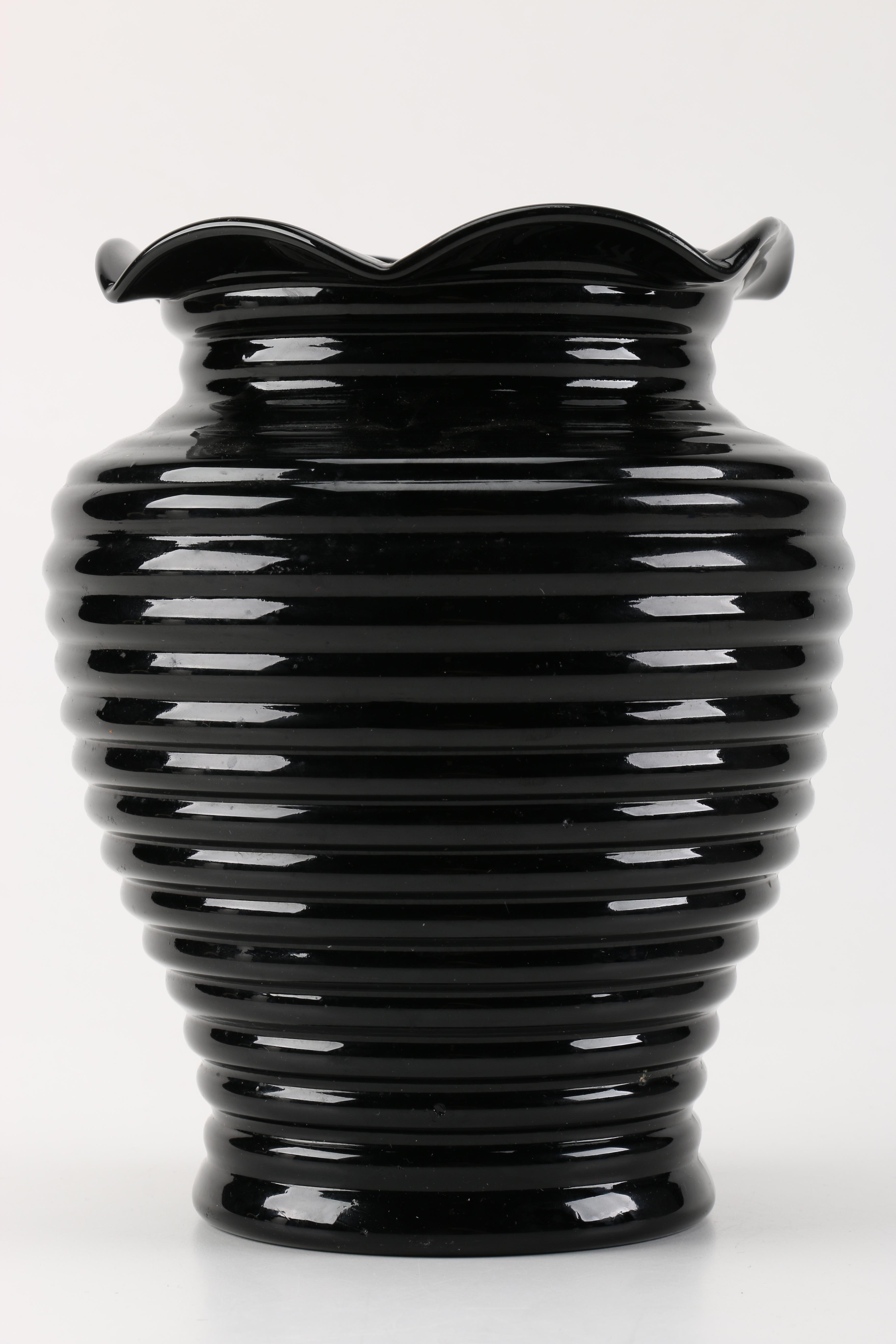 Vintage Black Amethyst Glassware